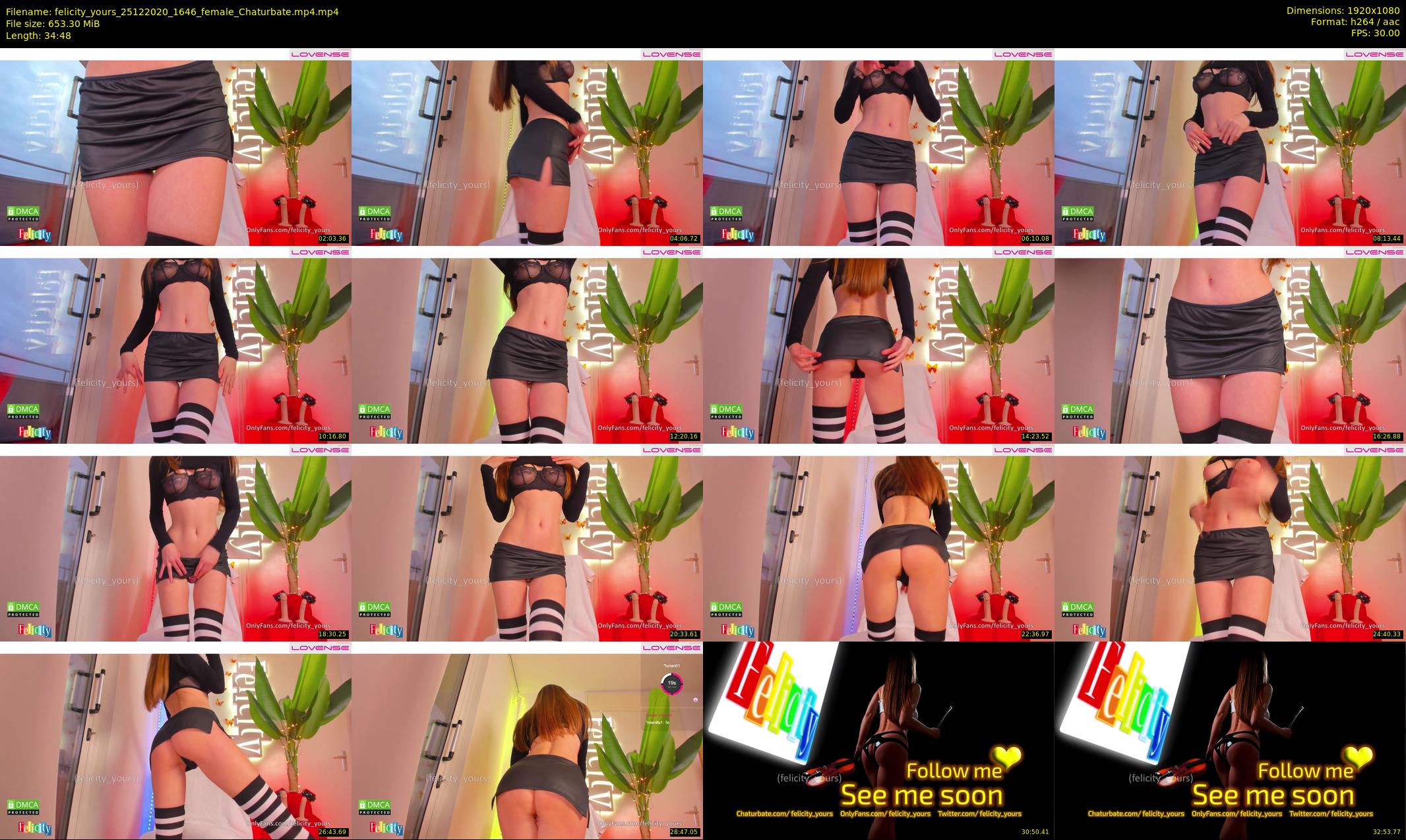 felicity_yours — 35 minute Chaturbate female cam show recording, 1080p, Dec 25, 2020