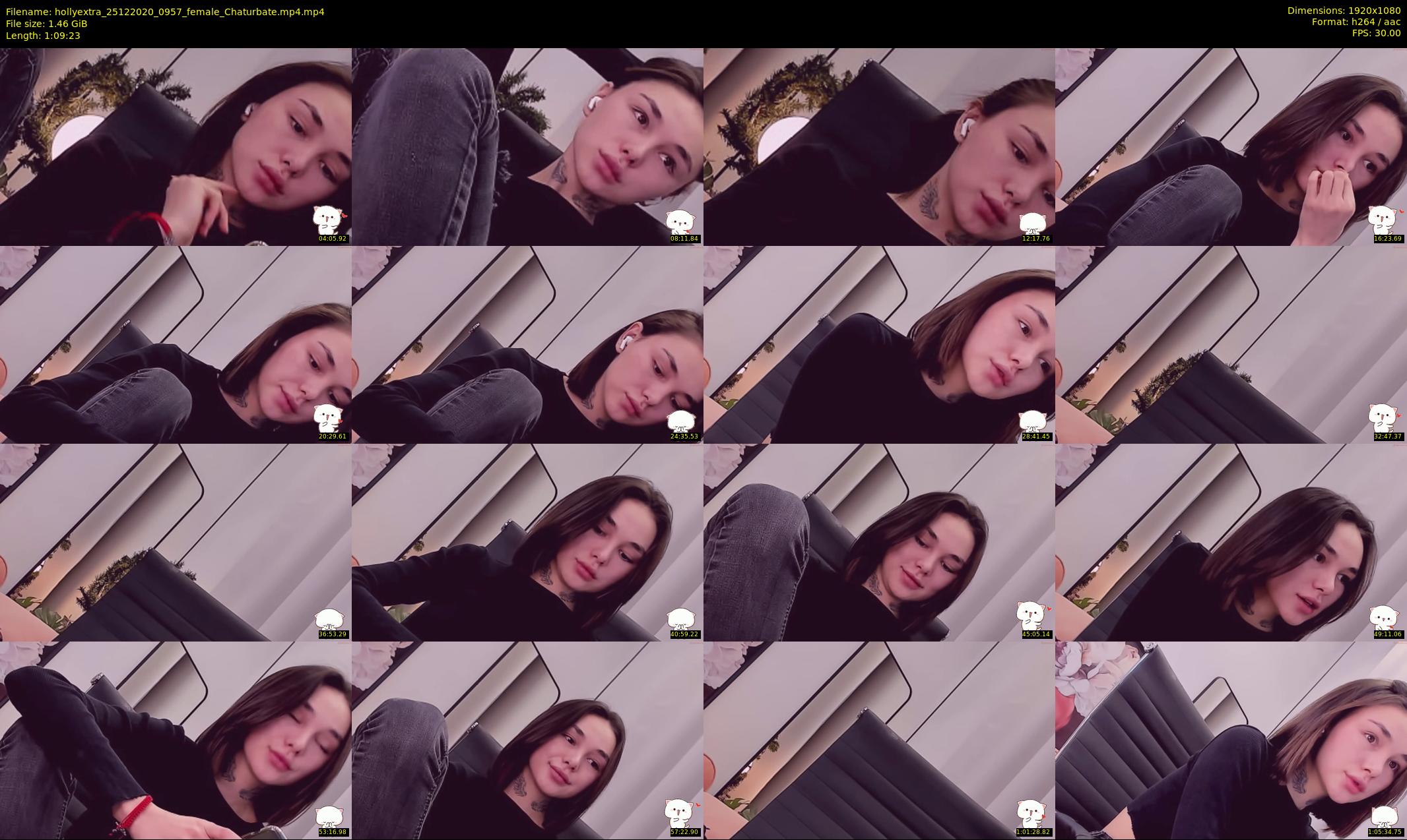 hollyextra — 70 minute Chaturbate female cam show recording, 1080p, Dec 25, 2020