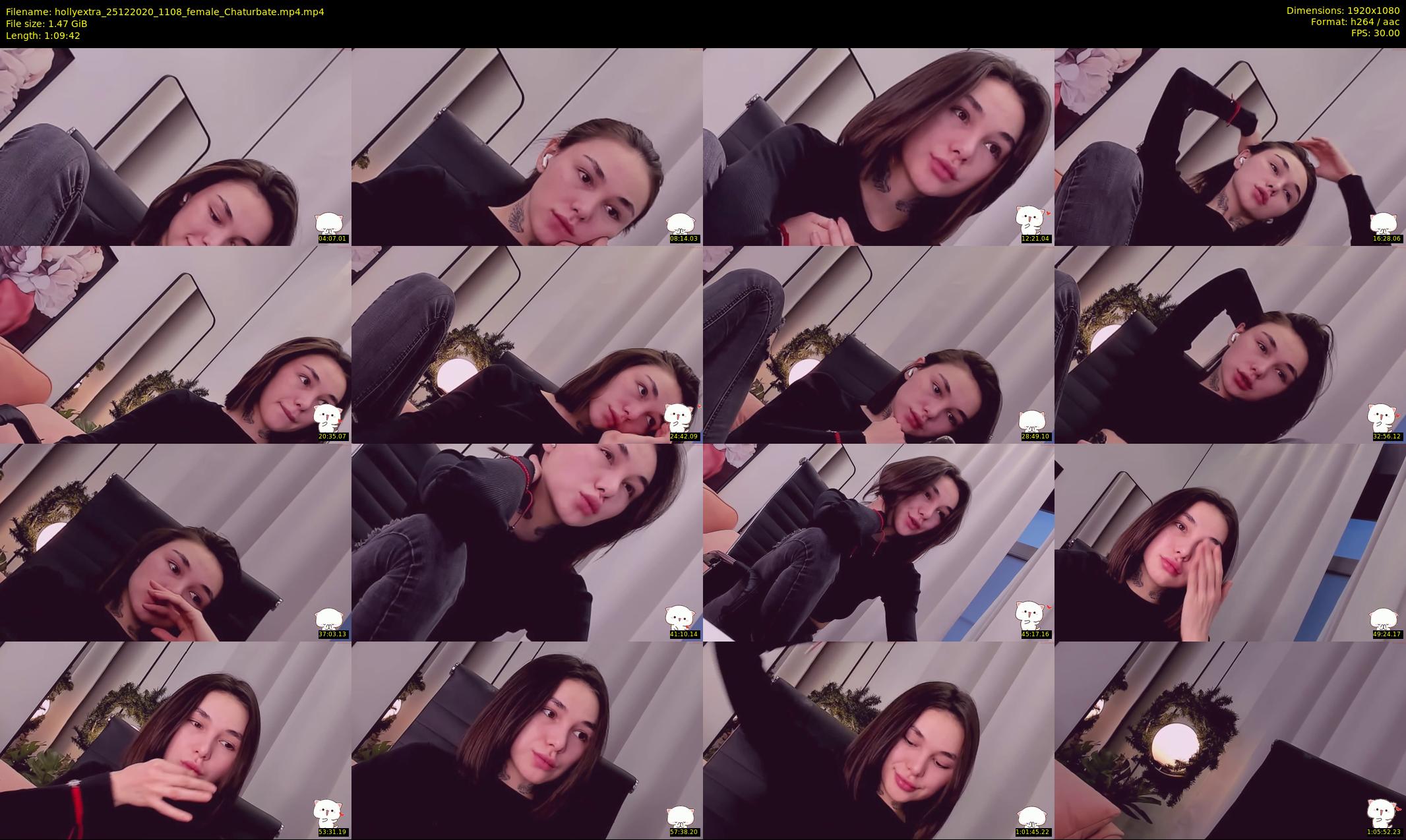 hollyextra — 70 minute Chaturbate female cam show recording, 1080p, Dec 25, 2020