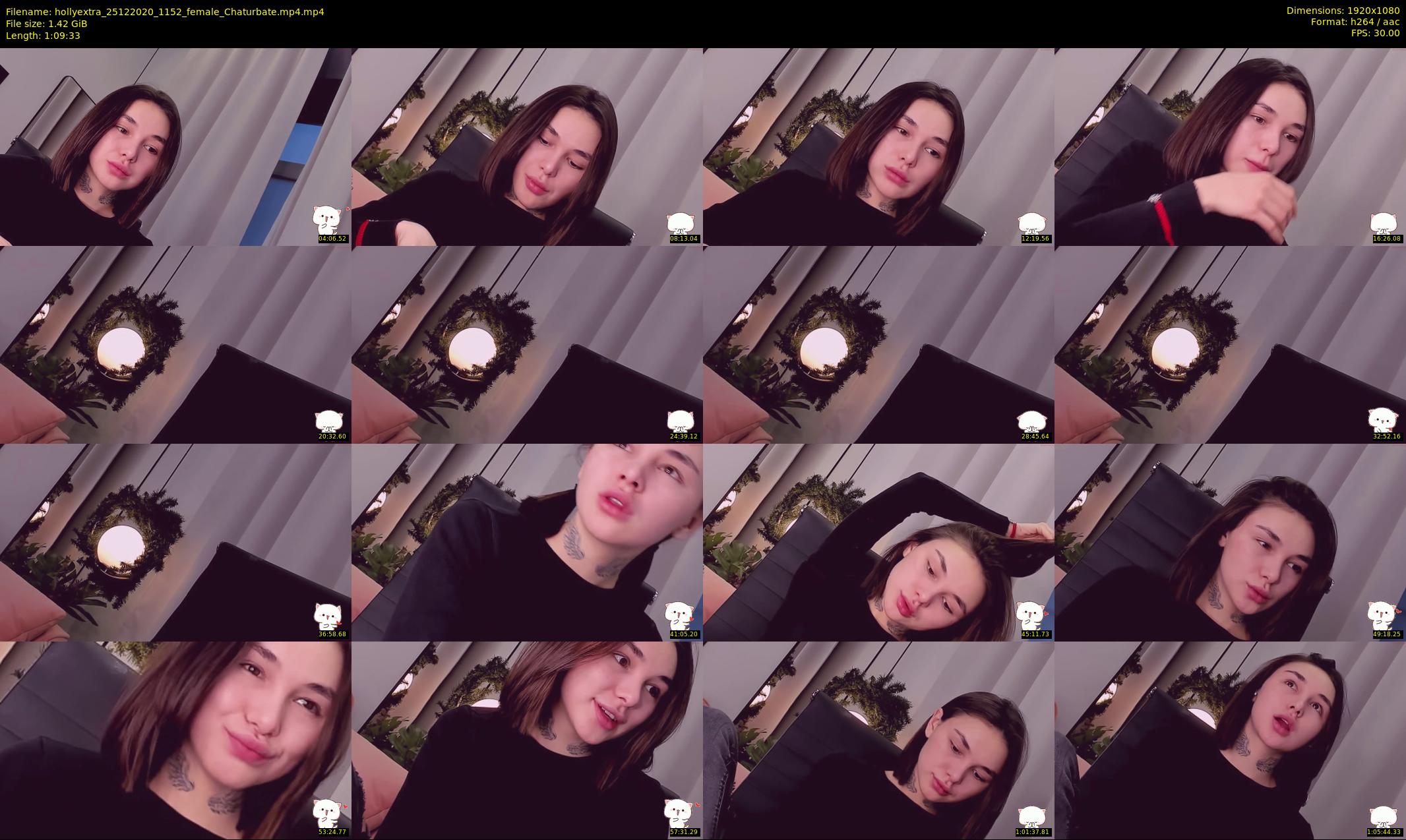 hollyextra — 70 minute Chaturbate female cam show recording, 1080p, Dec 25, 2020