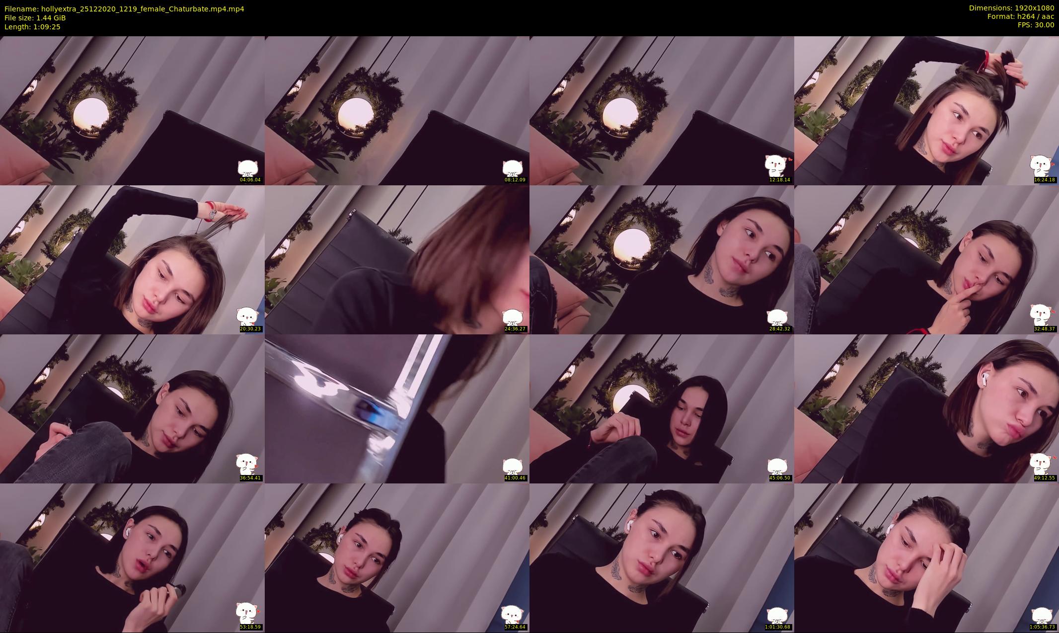 hollyextra — 70 minute Chaturbate female cam show recording, 1080p, Dec 25, 2020
