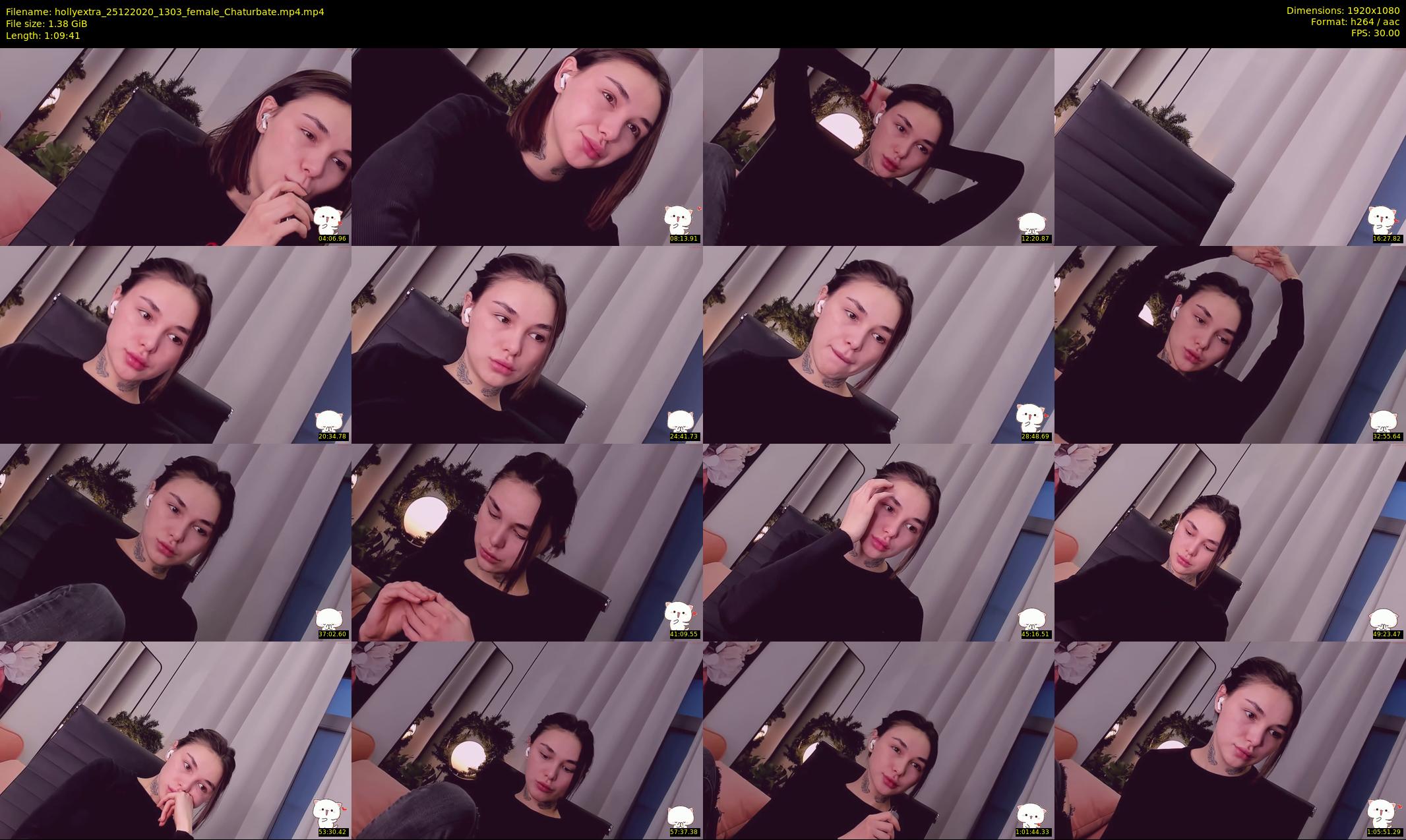 hollyextra — 70 minute Chaturbate female cam show recording, 1080p, Dec 25, 2020