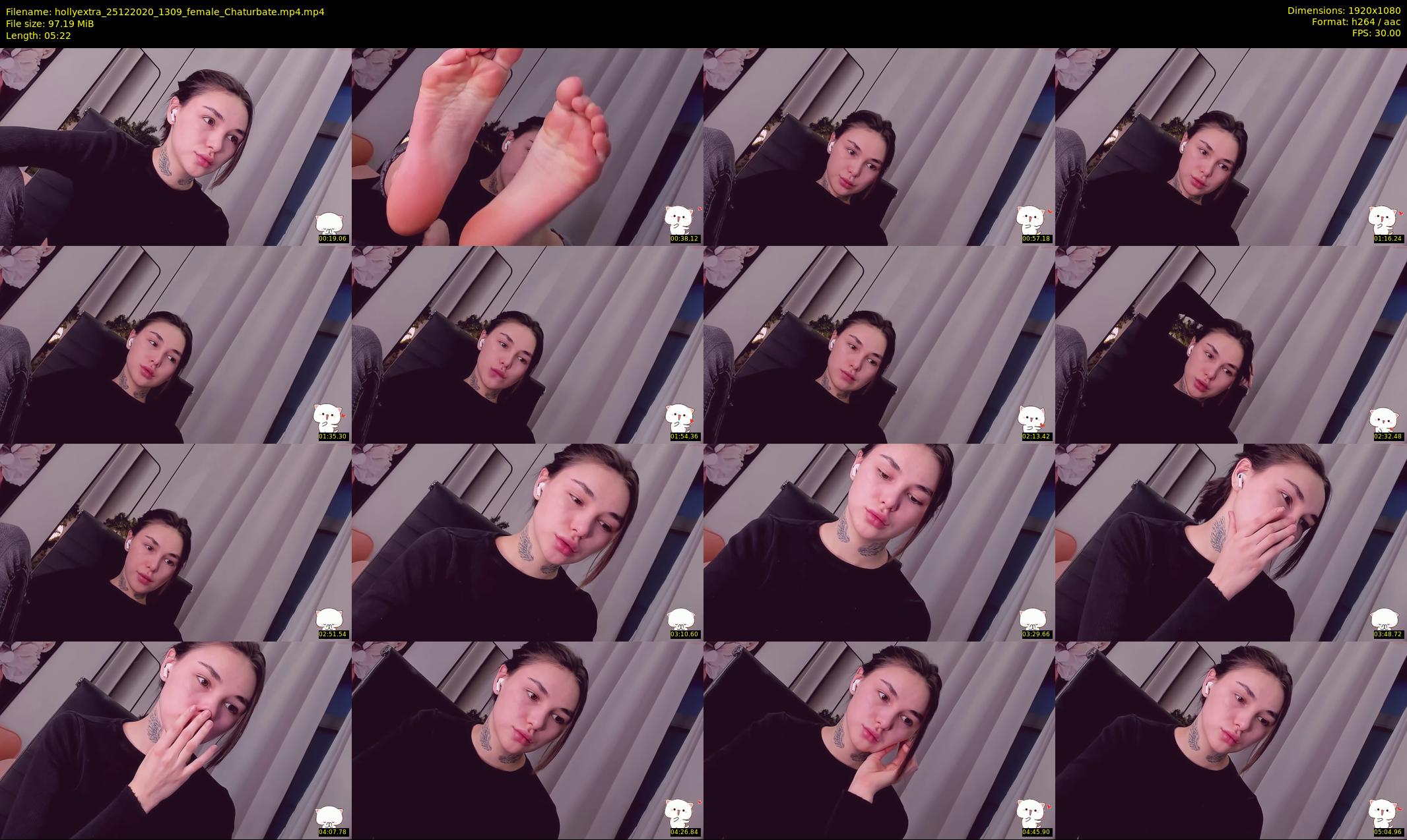 hollyextra — 6 minute Chaturbate female cam show recording, 1080p, Dec 25, 2020