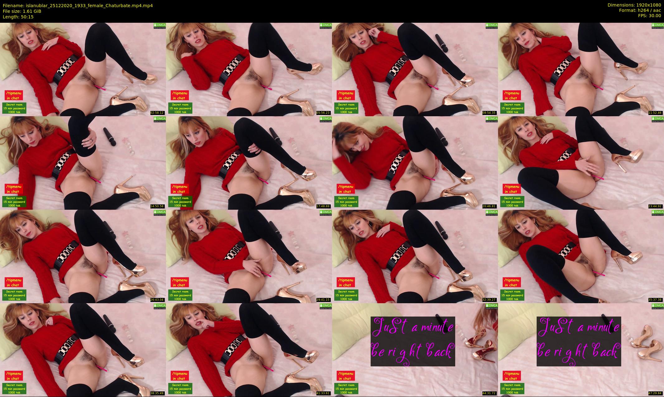islanublar — 51 minute Chaturbate female cam show recording, 1080p, Dec 25, 2020