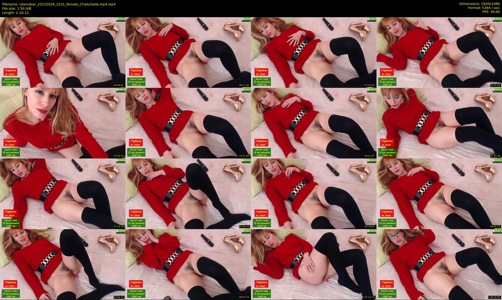 islanublar — 71 minute Chaturbate female cam show recording, 1080p, Dec 25, 2020