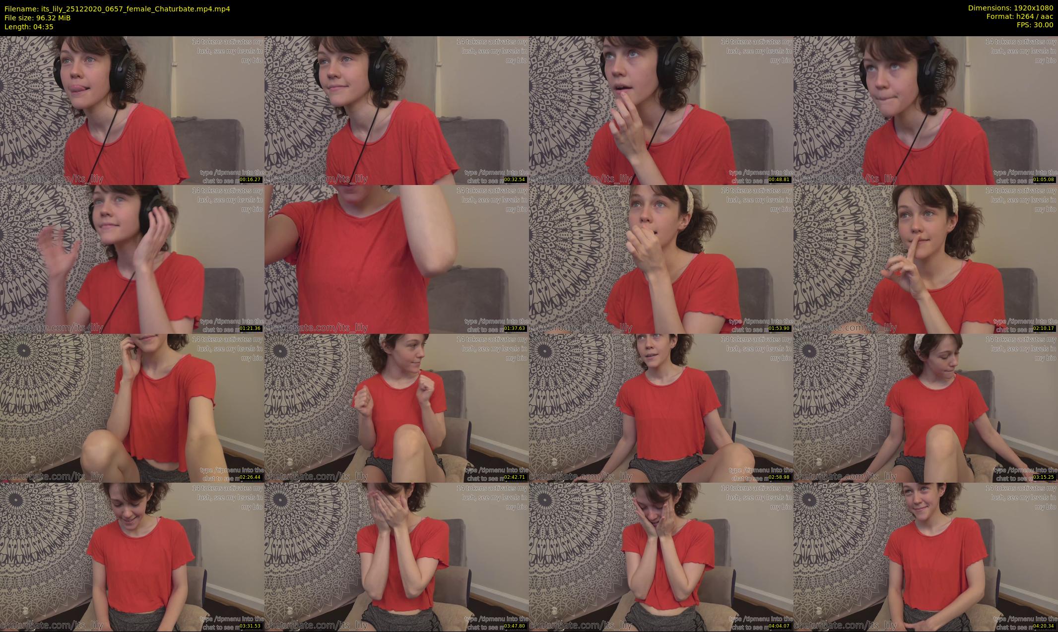 its_lily — 5 minute Chaturbate female cam show recording, 1080p, Dec 25, 2020