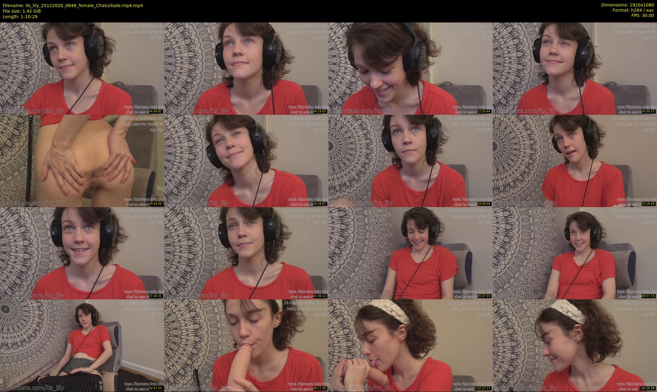 its_lily — 71 minute Chaturbate female cam show recording, 1080p, Dec 25, 2020