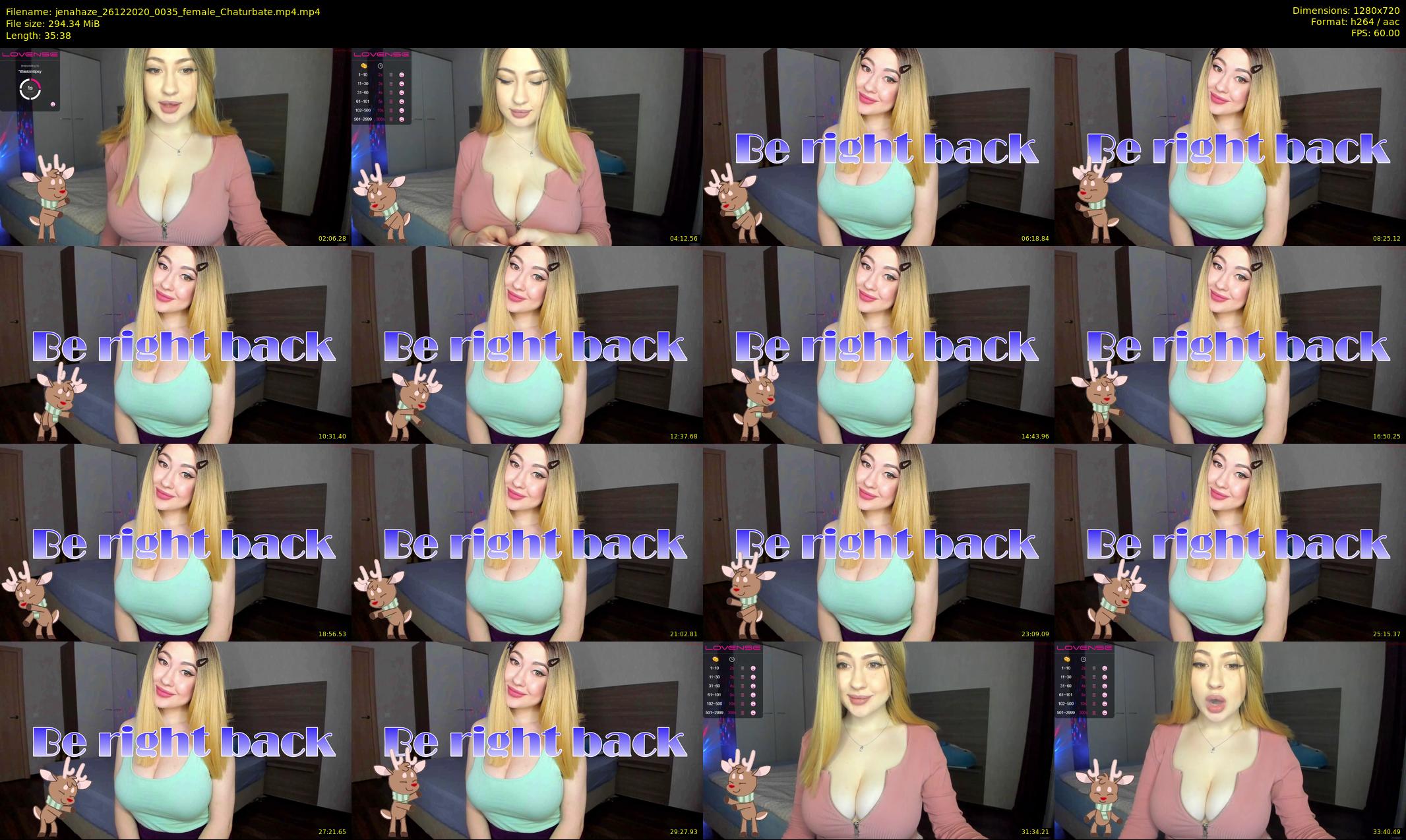 jenahaze — 36 minute Chaturbate female cam show recording, 720p, Dec 26, 2020