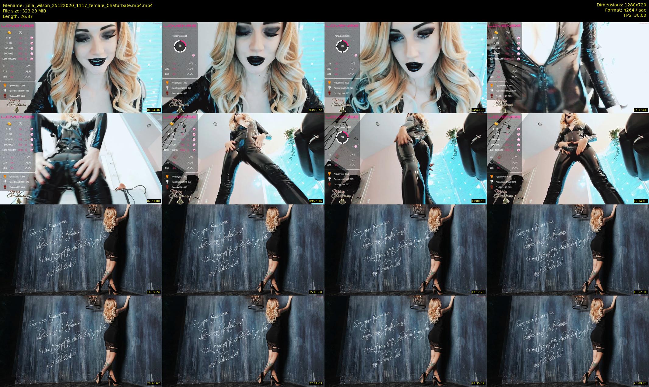 julia_wilson — 27 minute Chaturbate female cam show recording, 720p, Dec 25, 2020