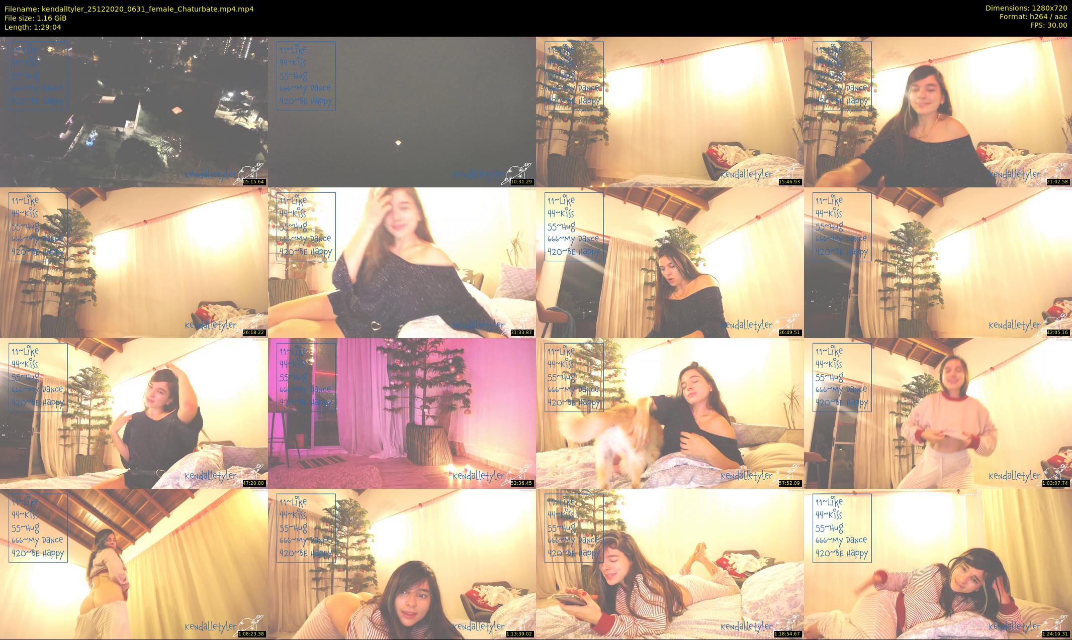 kendalltyler — 90 minute Chaturbate female cam show recording, 720p, Dec 25, 2020