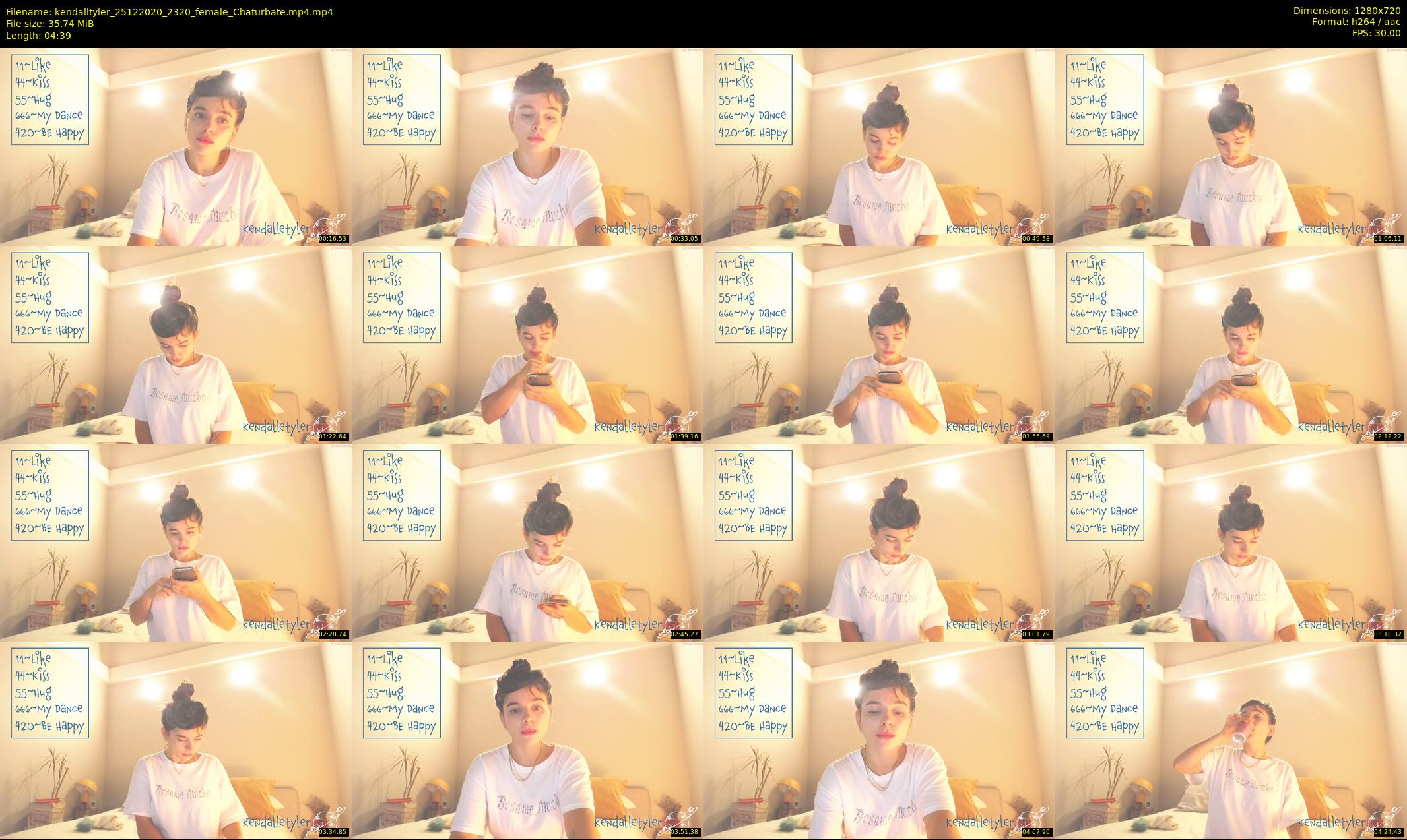 kendalltyler — 5 minute Chaturbate female cam show recording, 720p, Dec 25, 2020