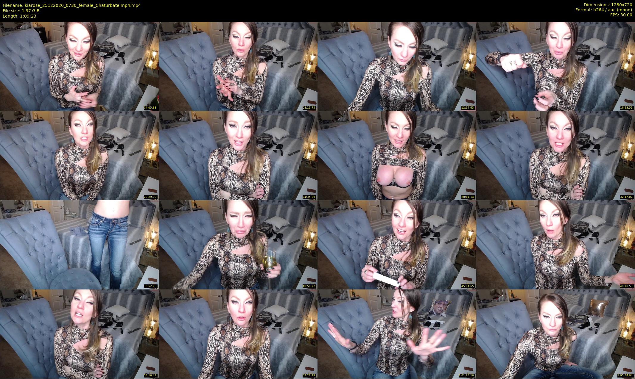 kiarose — 70 minute Chaturbate female cam show recording, 720p, Dec 25, 2020