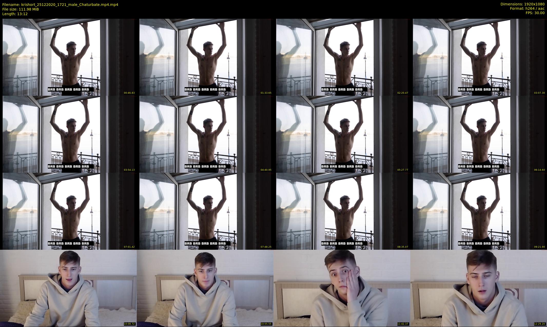 krishort — 14 minute Chaturbate male cam show recording, 1080p, Dec 25, 2020