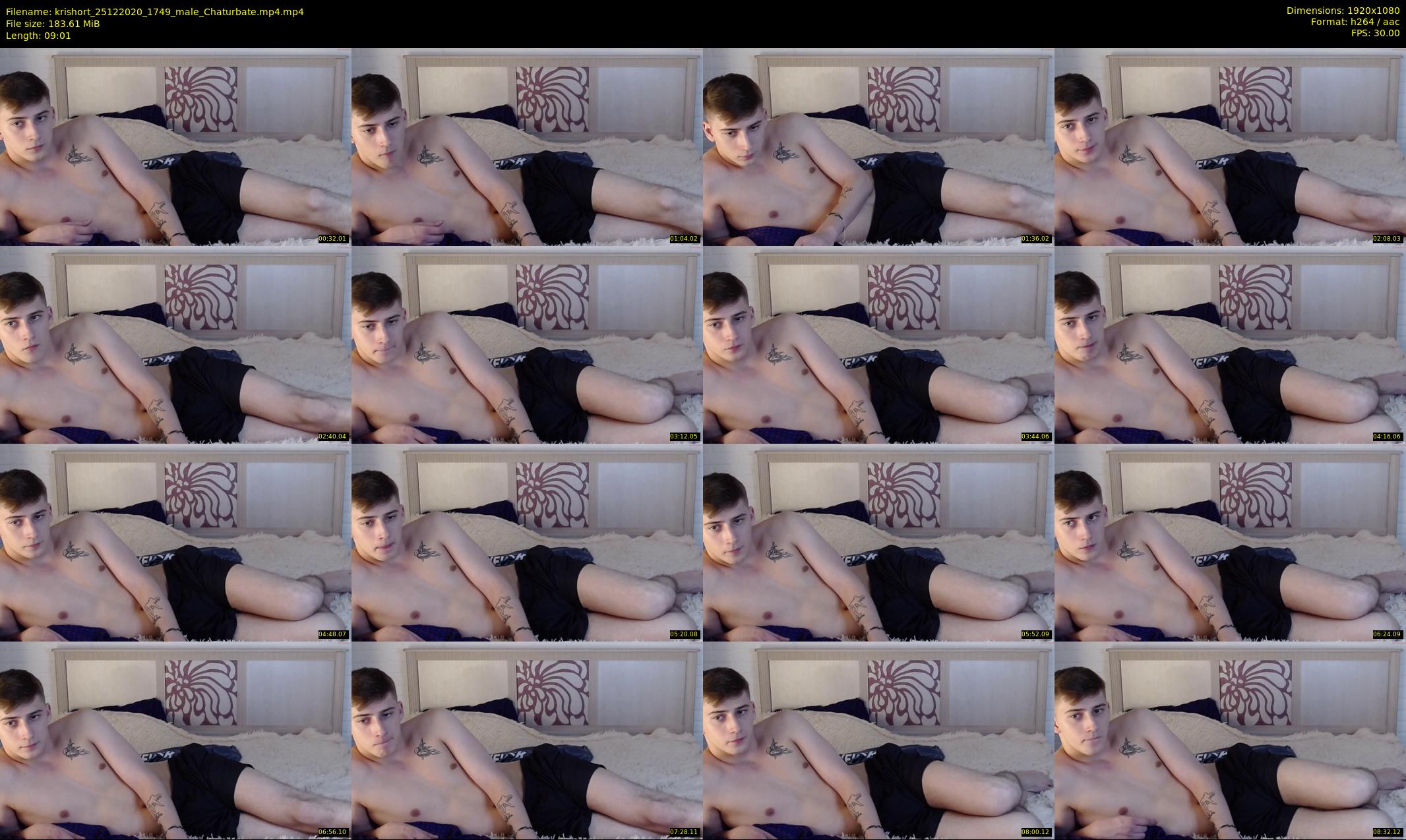 krishort — 10 minute Chaturbate male cam show recording, 1080p, Dec 25, 2020