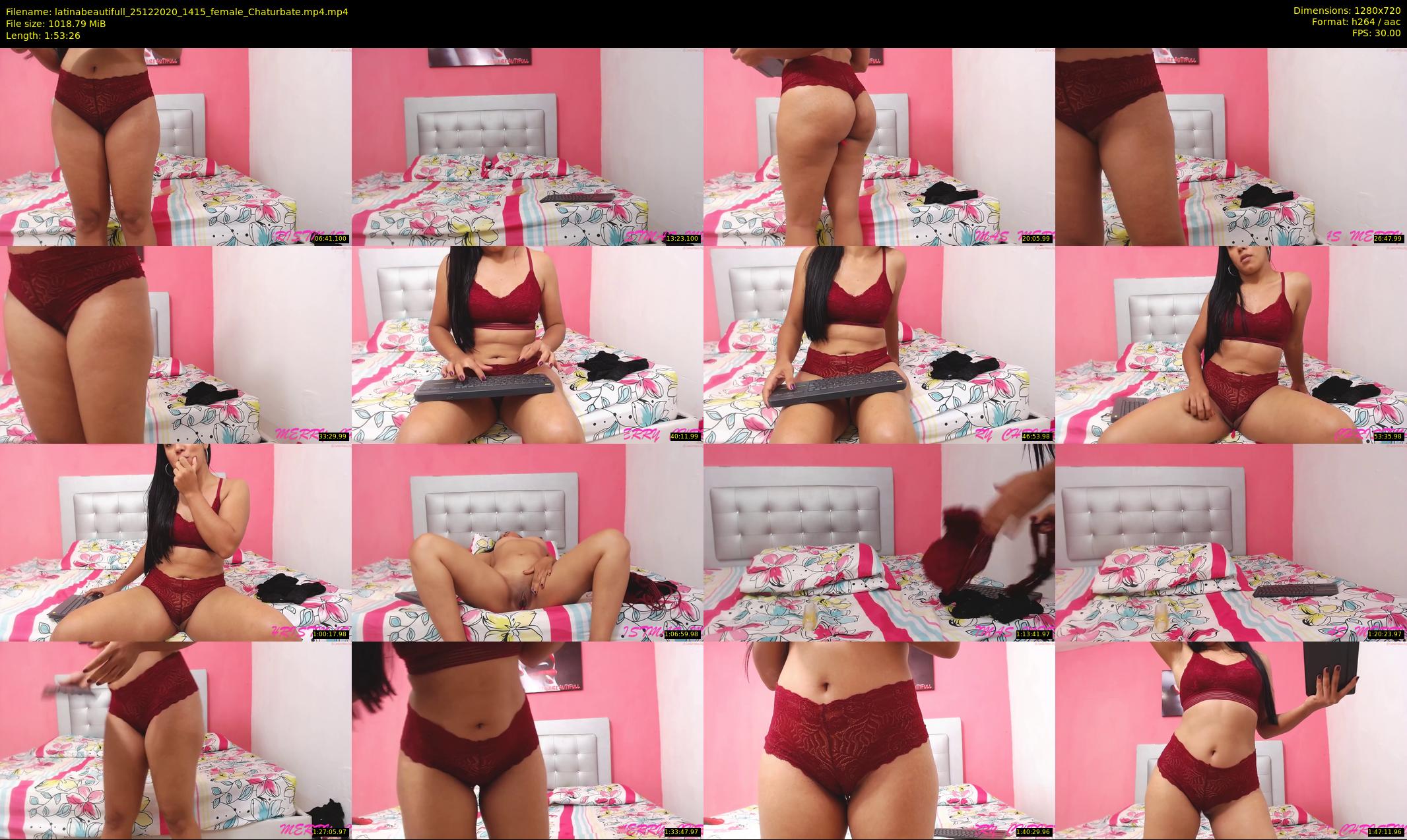 latinabeautifull — 114 minute Chaturbate female cam show recording, 720p, Dec 25, 2020