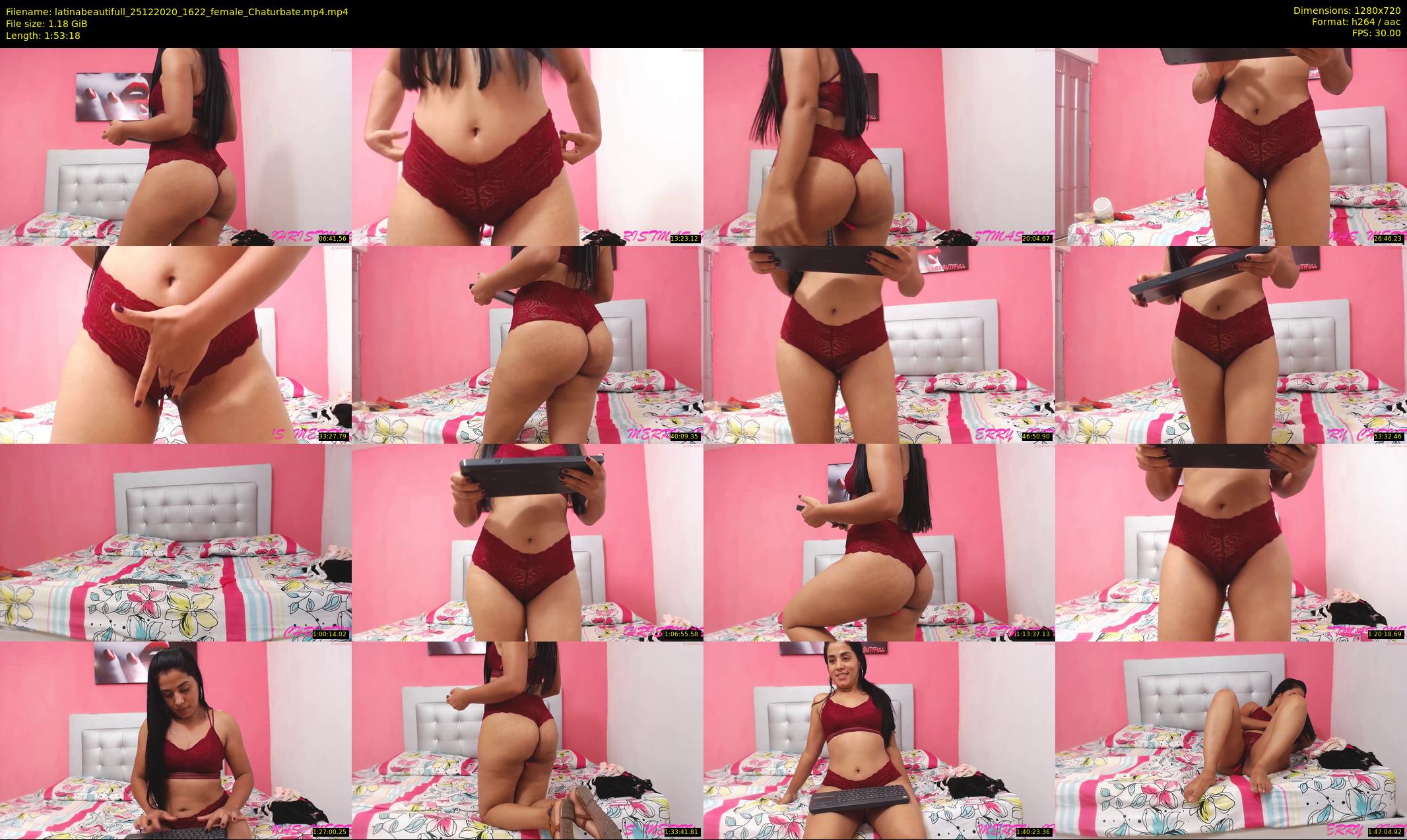 latinabeautifull — 114 minute Chaturbate female cam show recording, 720p, Dec 25, 2020