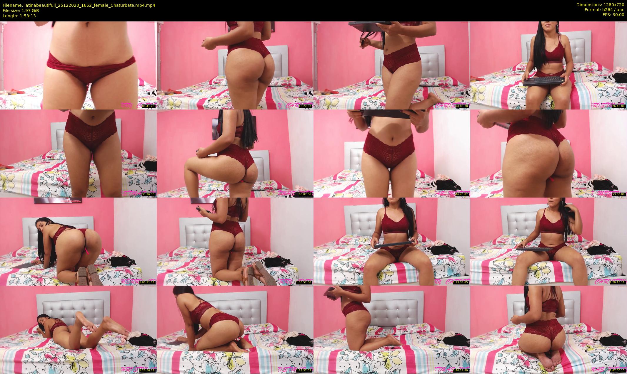 latinabeautifull — 114 minute Chaturbate female cam show recording, 720p, Dec 25, 2020