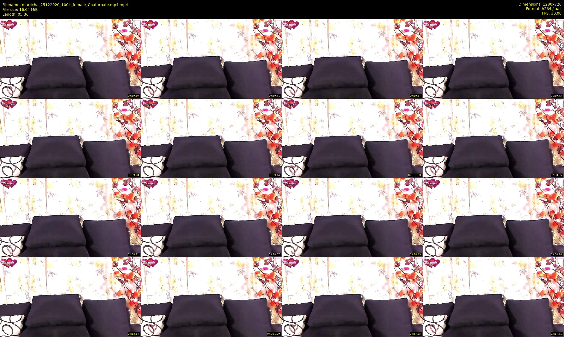 mariicha — 6 minute Chaturbate female cam show recording, 720p, Dec 25, 2020