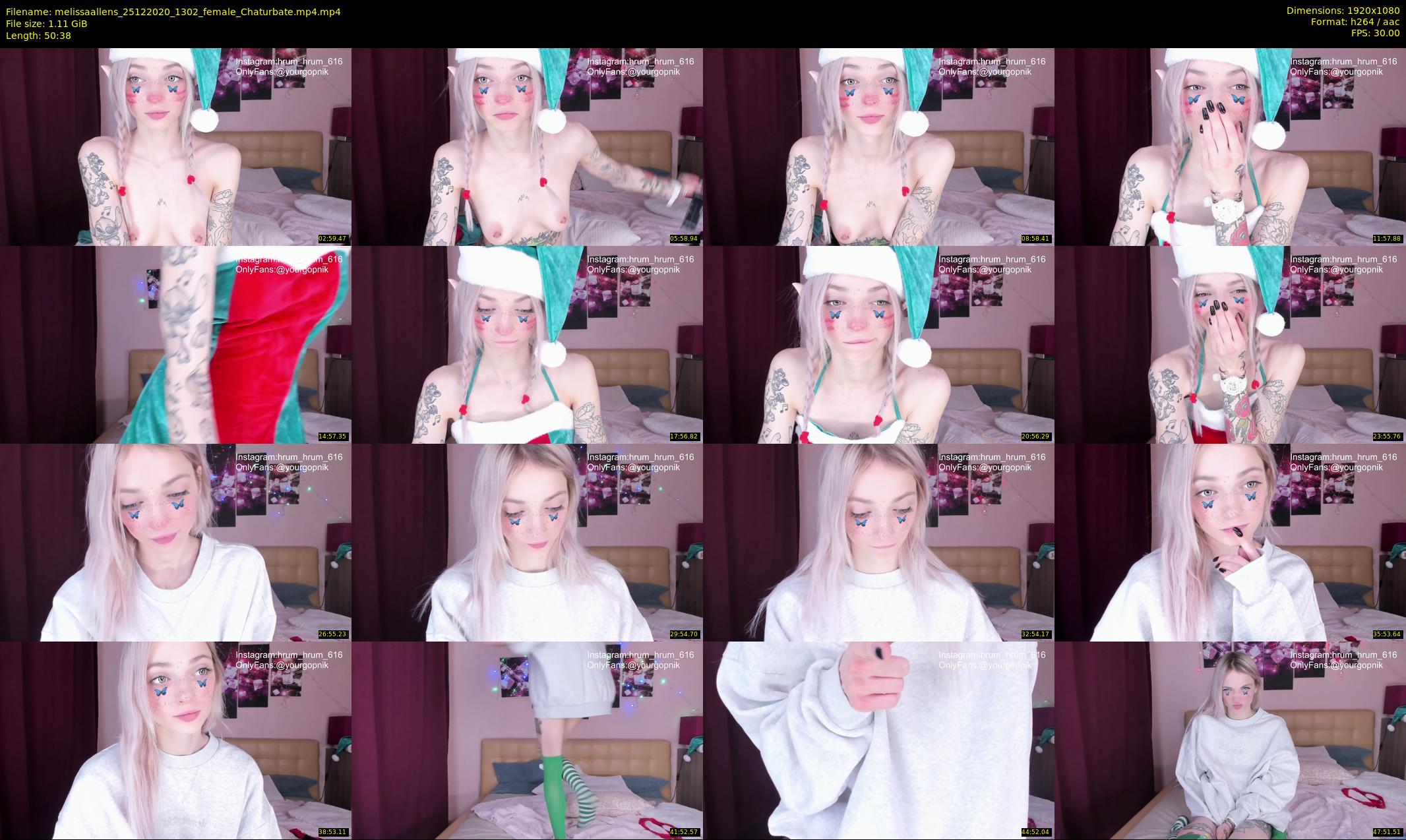 melissaallens — 51 minute Chaturbate female cam show recording, 1080p, Dec 25, 2020