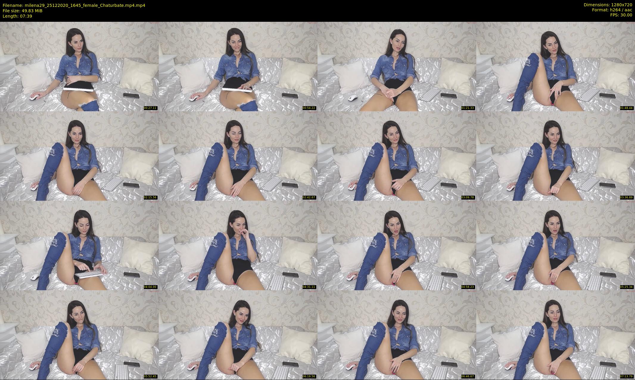 milena29 — 8 minute Chaturbate female cam show recording, 720p, Dec 25, 2020