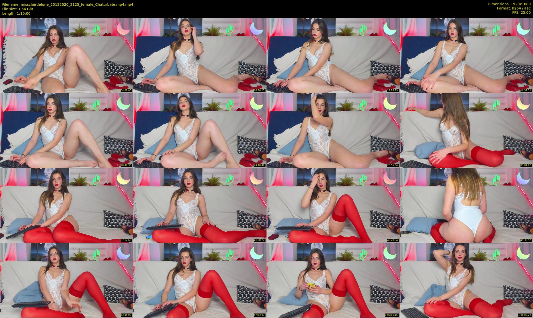 missclairdelune — 70 minute Chaturbate female cam show recording, 1080p, Dec 25, 2020