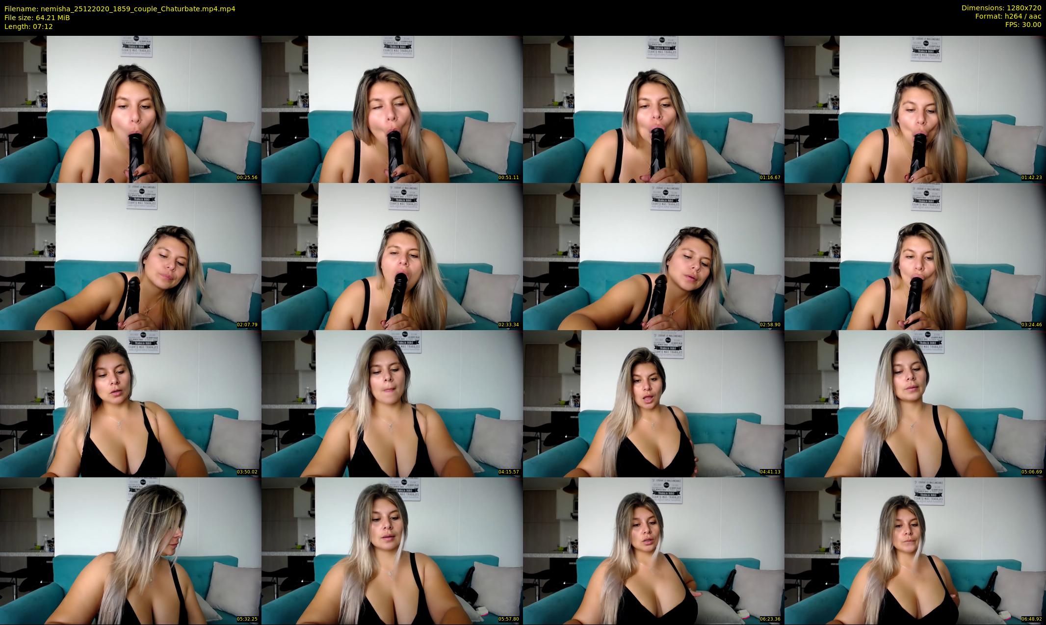 nemisha — 8 minute Chaturbate female cam show recording, 720p, Dec 25, 2020