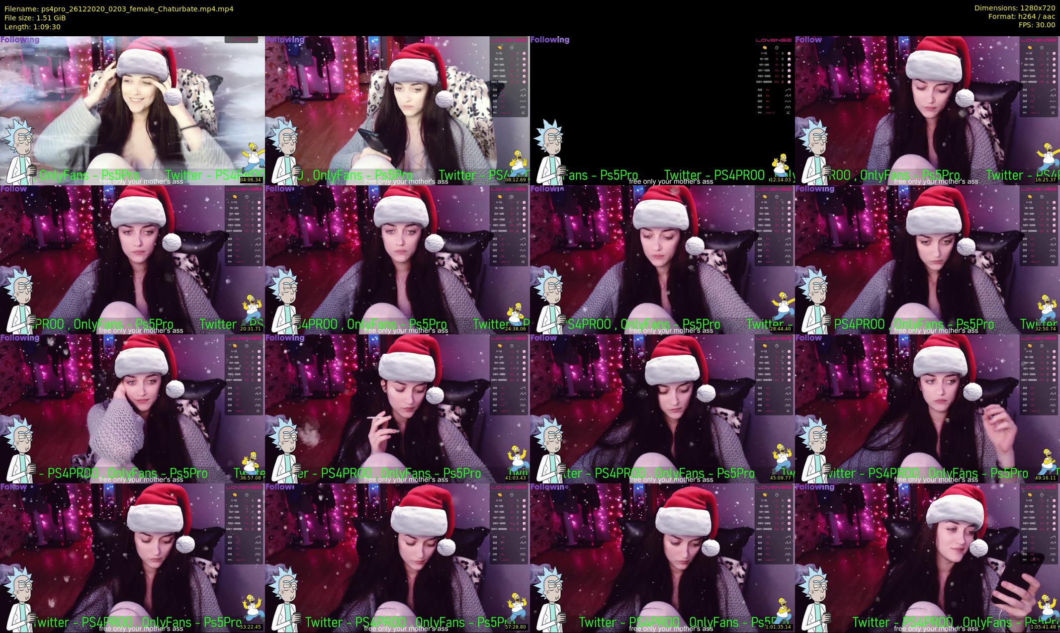 ps4pro — 70 minute Chaturbate female cam show recording, 720p, Dec 26, 2020
