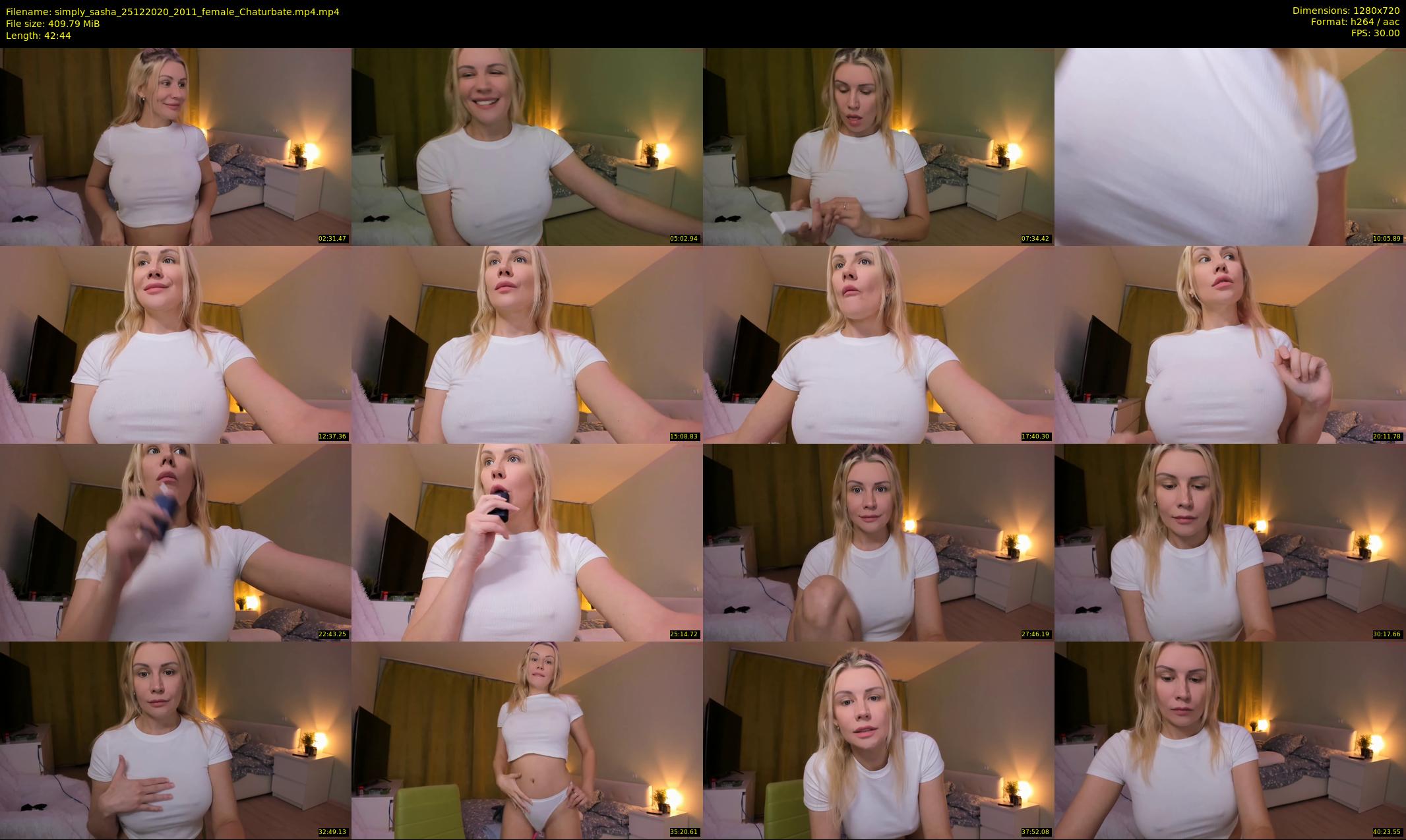 simply_sasha — 43 minute Chaturbate female cam show recording, 720p, Dec 25, 2020