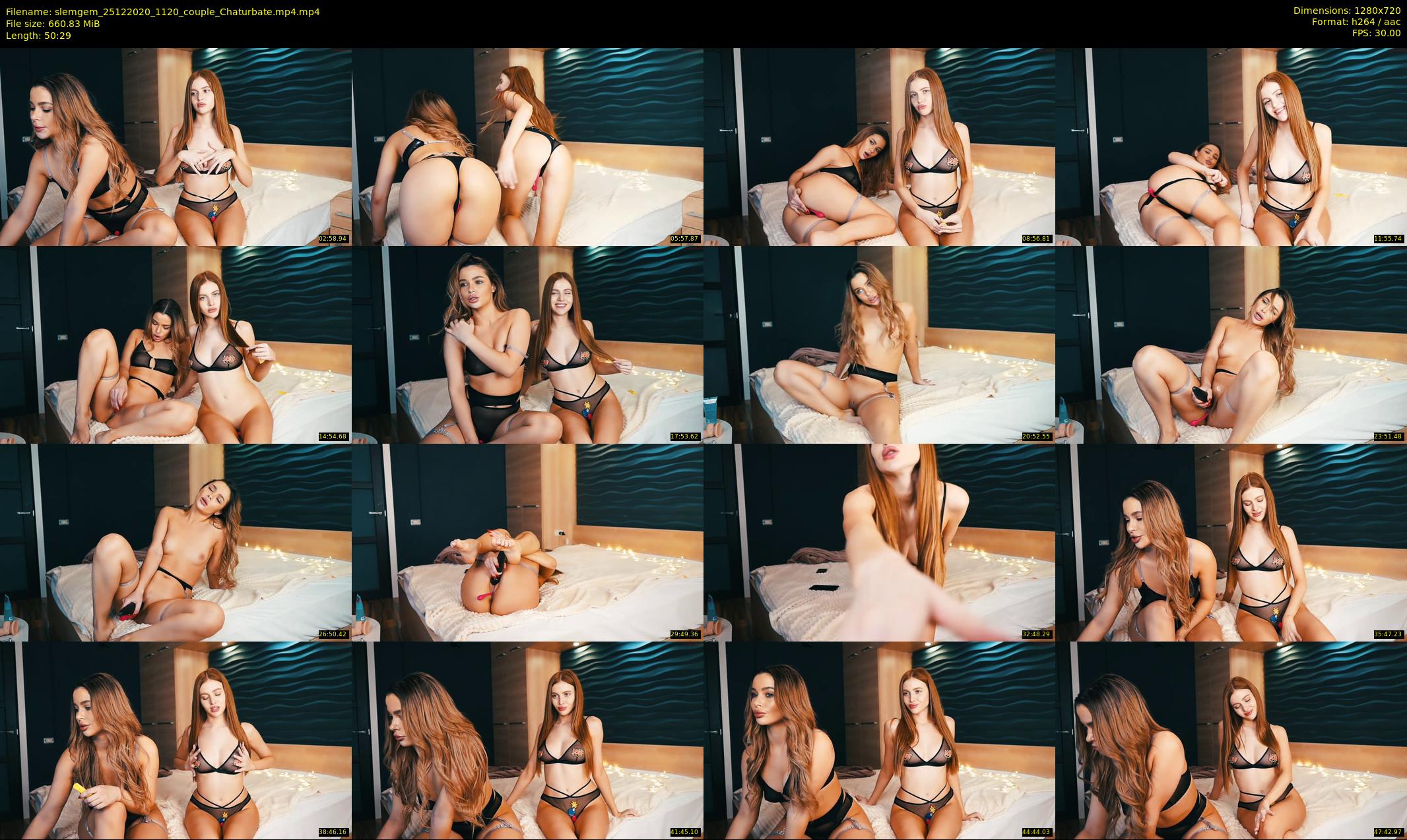 slemgem — 51 minute Chaturbate couple cam show recording, 720p, Dec 25, 2020
