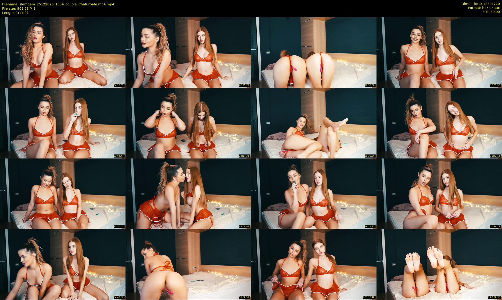 slemgem — 72 minute Chaturbate couple cam show recording, 720p, Dec 25, 2020