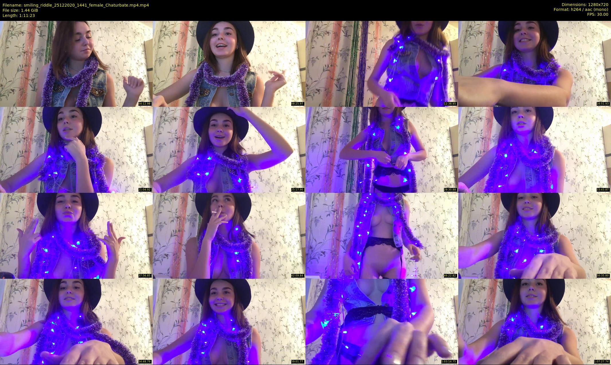 smiling_riddle — 72 minute Chaturbate female cam show recording, 720p, Dec 25, 2020