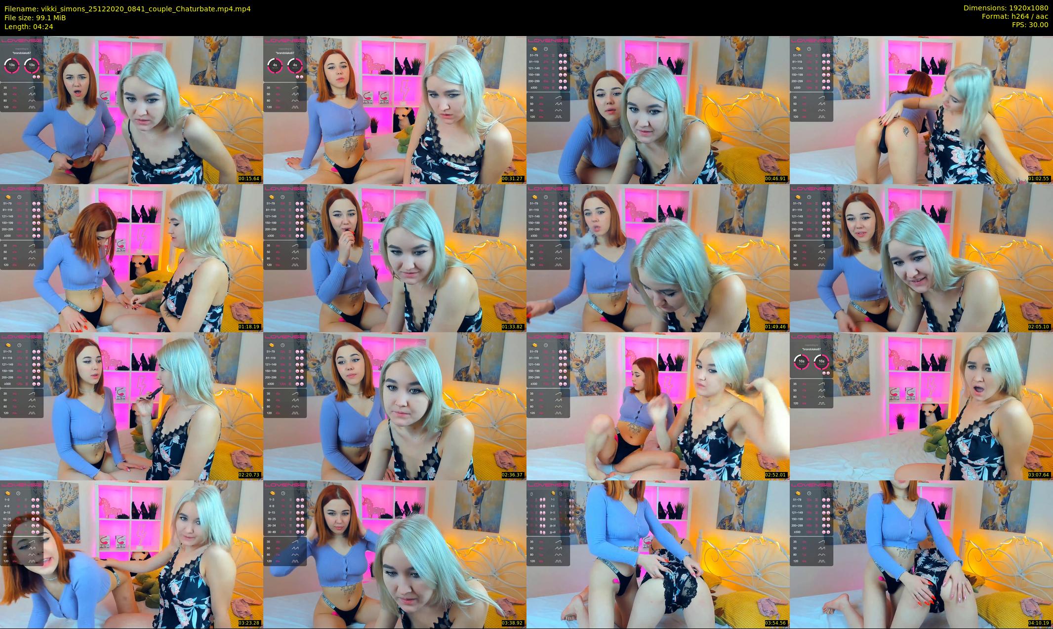 vikki_simons — 5 minute Chaturbate couple cam show recording, 1080p, Dec 25, 2020