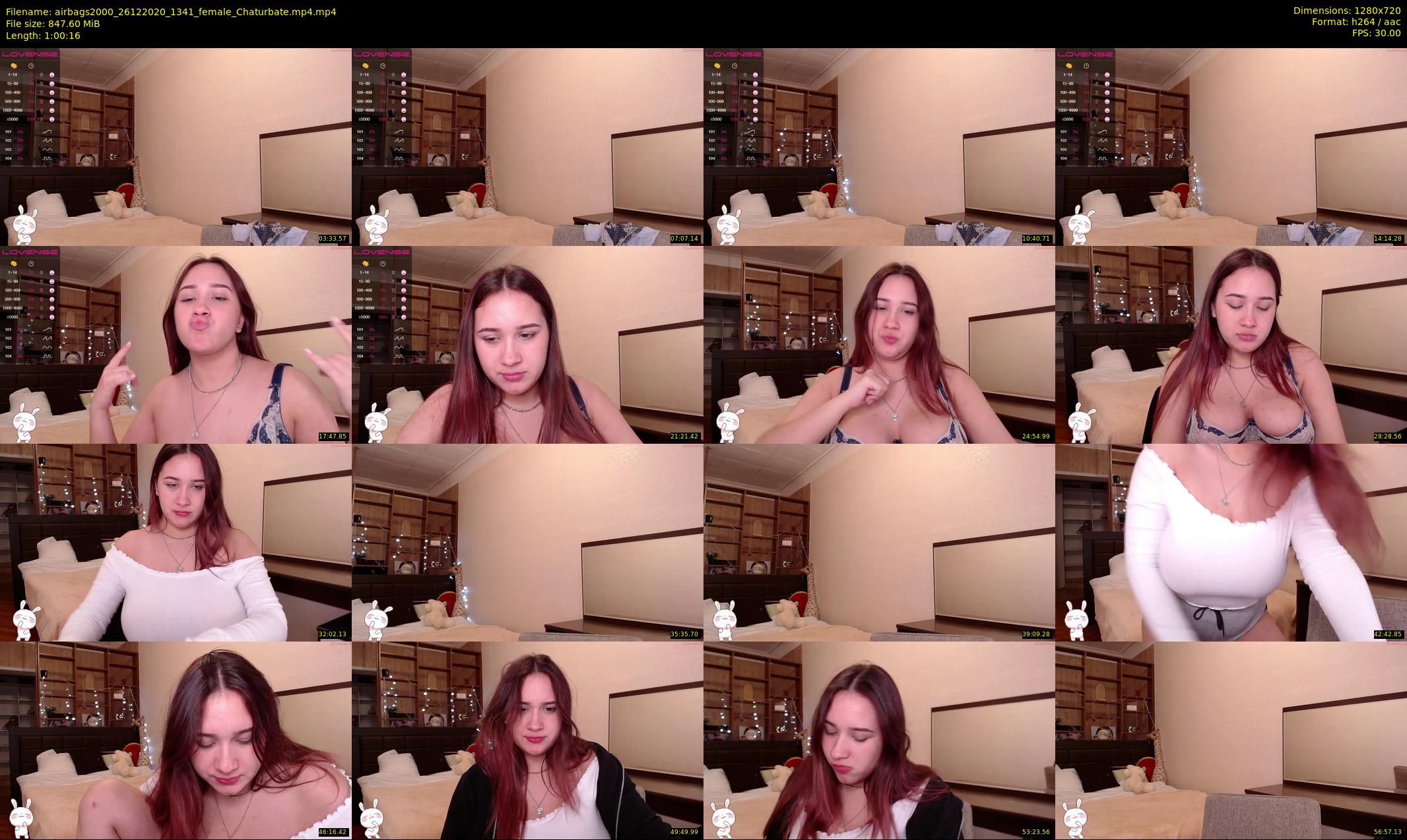airbags2000 — 61 minute Chaturbate female cam show recording, 720p, Dec 26, 2020