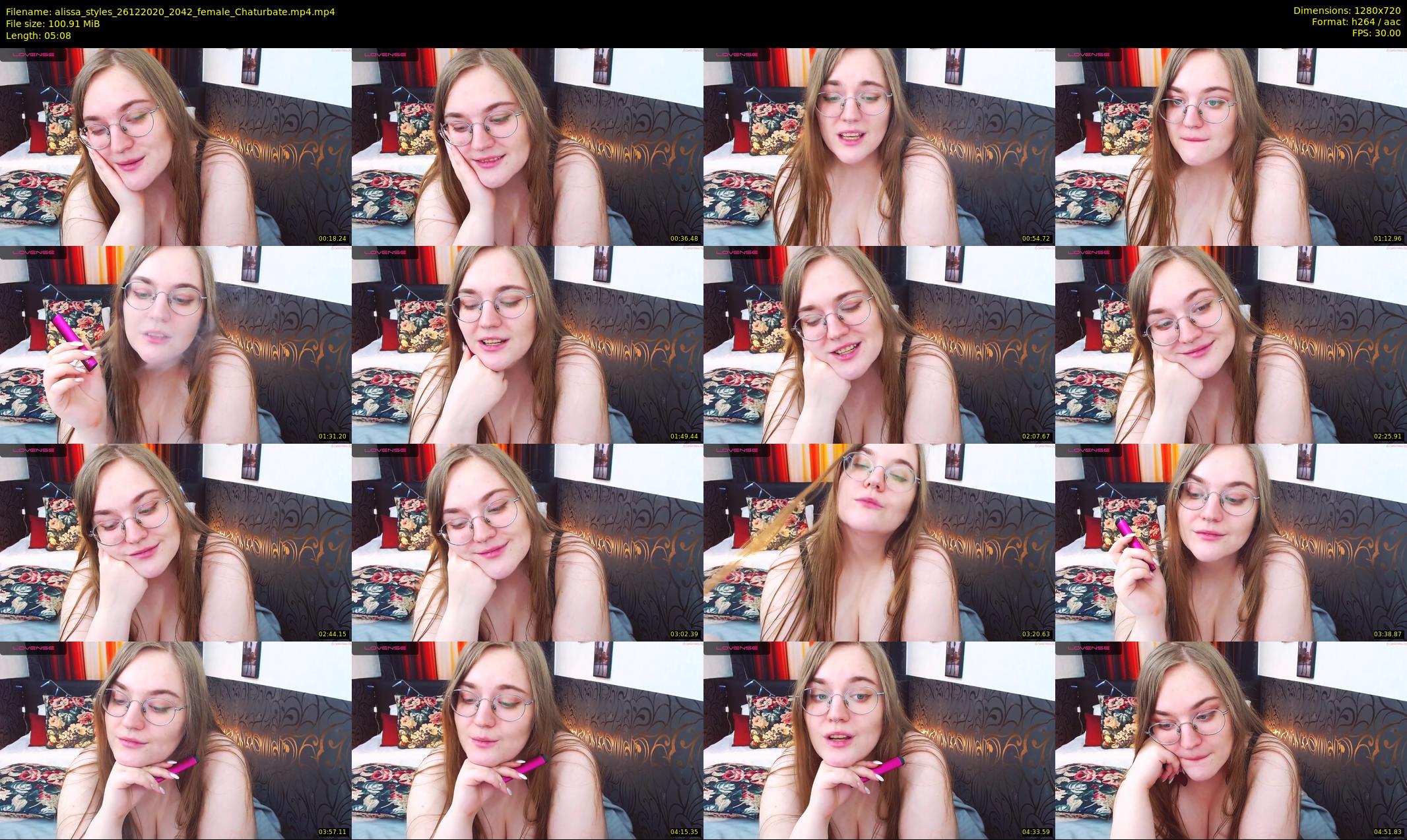 alissa_styles — 6 minute Chaturbate female cam show recording, 720p, Dec 26, 2020