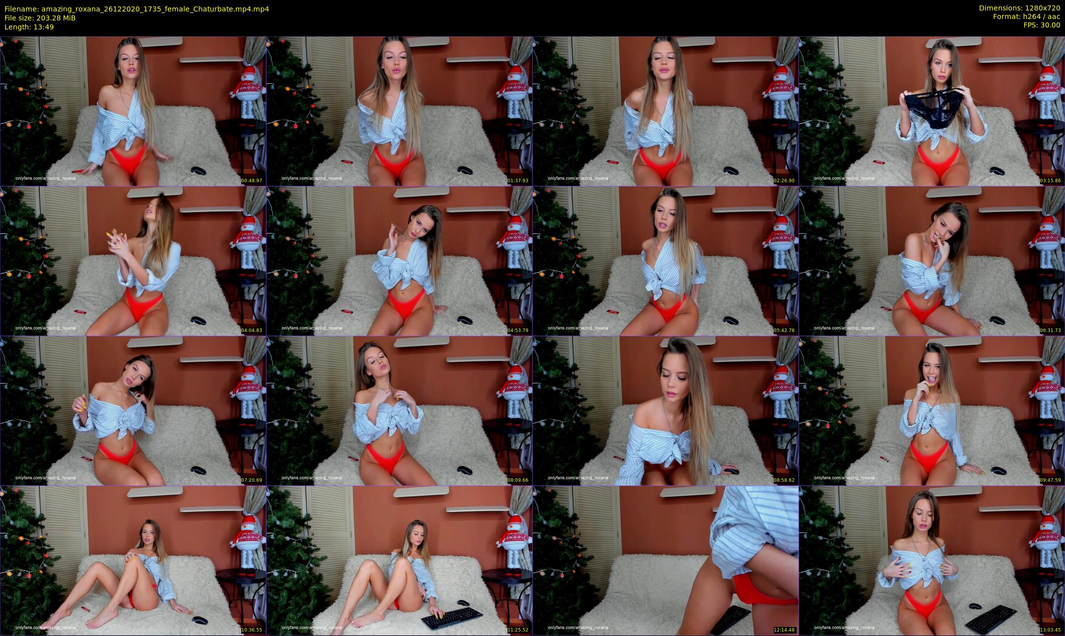 amazing_roxana — 14 minute Chaturbate female cam show recording, 720p, Dec 26, 2020