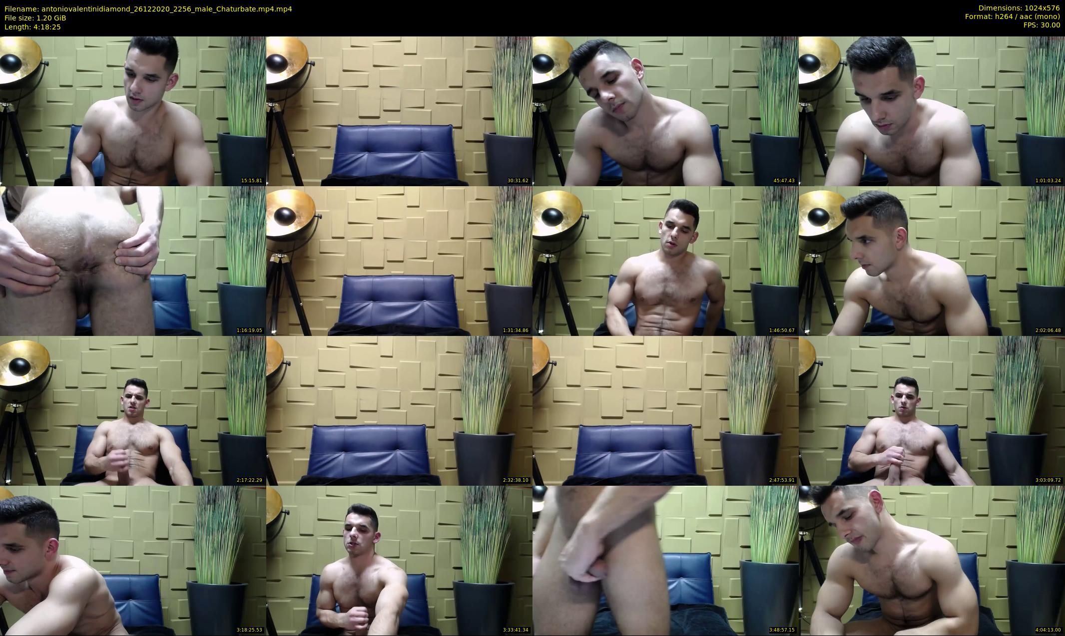 antoniovalentinidiamond — 259 minute Chaturbate male cam show recording, 480p, Dec 26, 2020