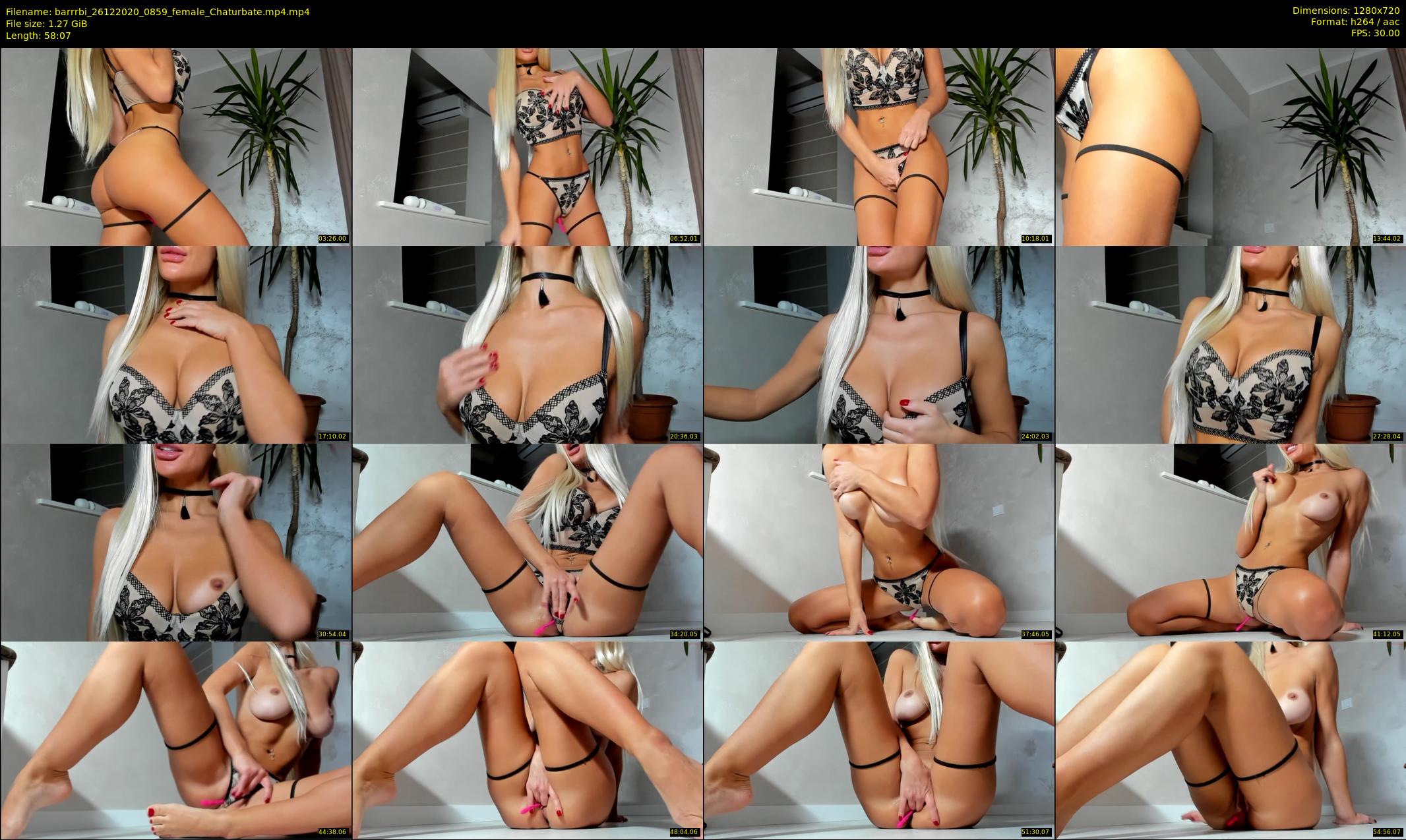 barrrbi — 59 minute Chaturbate female cam show recording, 720p, Dec 26, 2020
