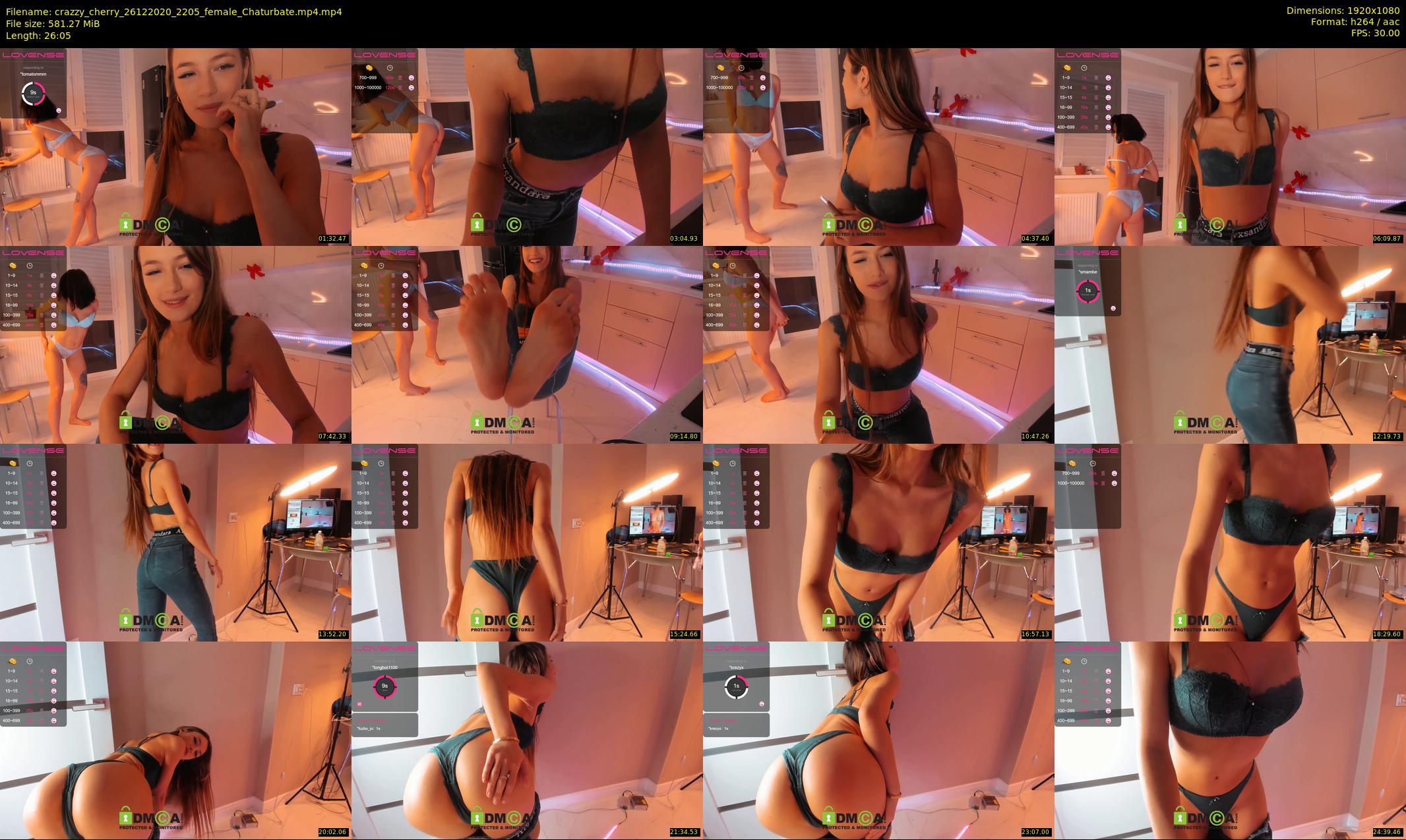 crazzy_cherry — 27 minute Chaturbate female cam show recording, 1080p, Dec 26, 2020