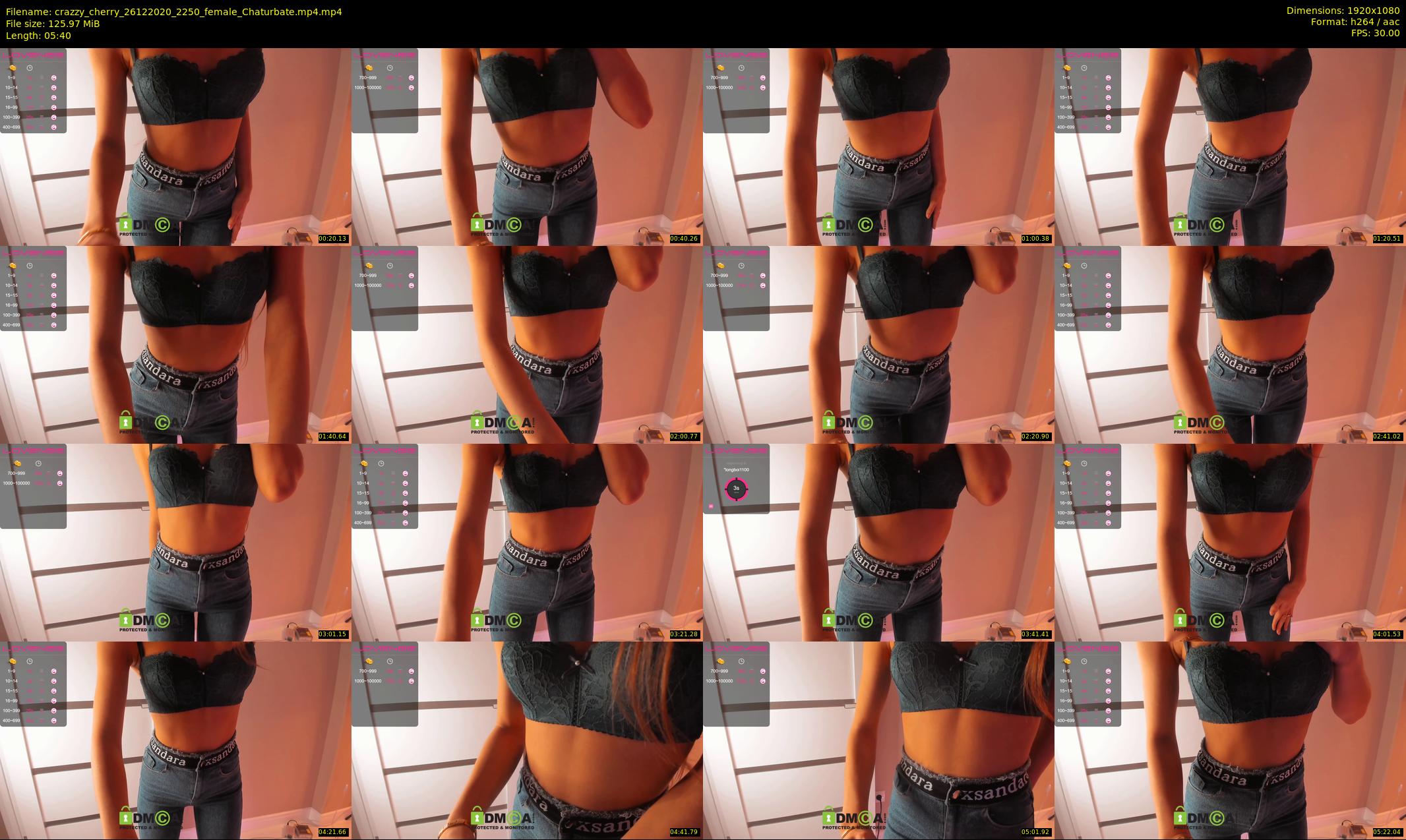 crazzy_cherry — 6 minute Chaturbate female cam show recording, 1080p, Dec 26, 2020