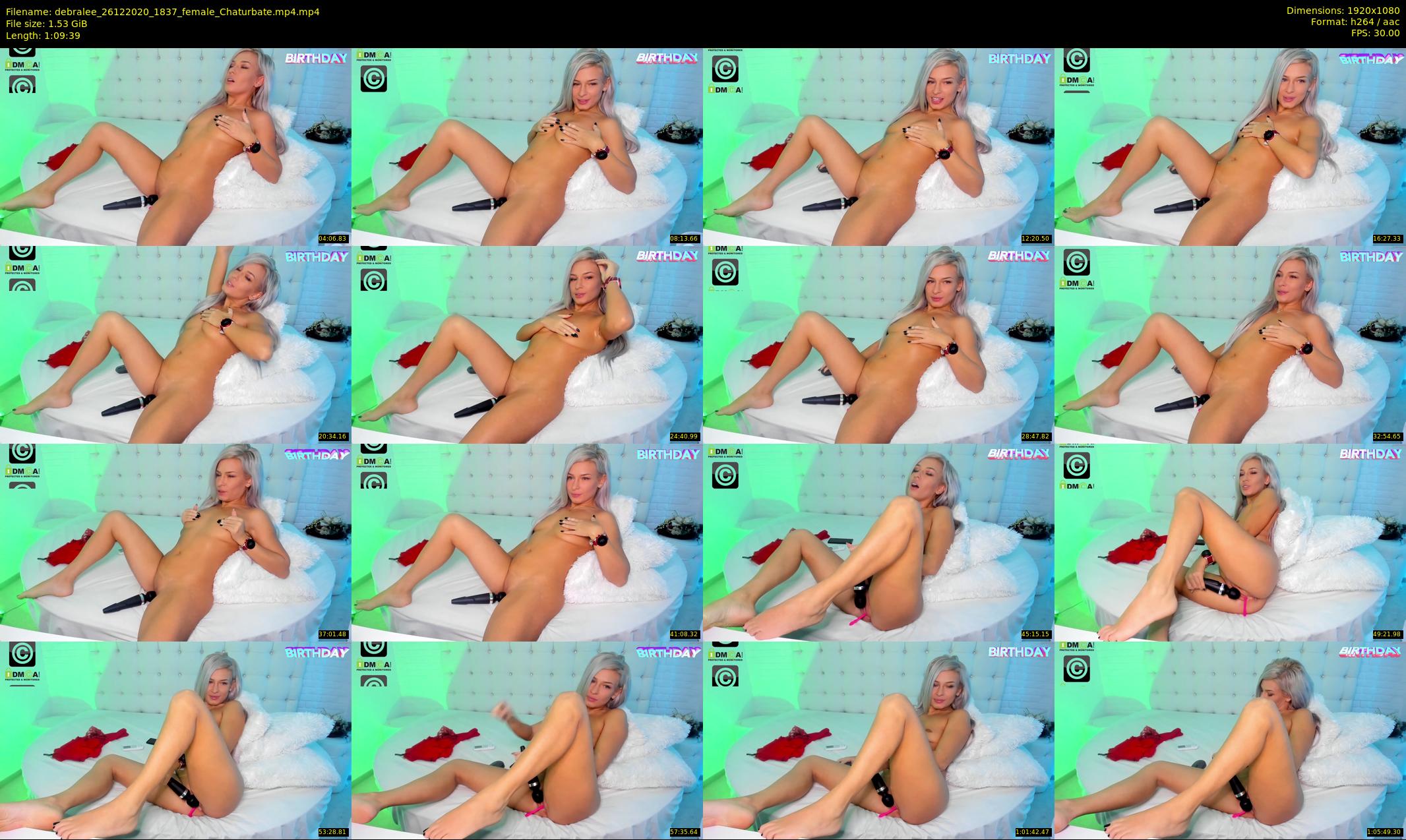 debralee — 70 minute Chaturbate female cam show recording, 1080p, Dec 26, 2020