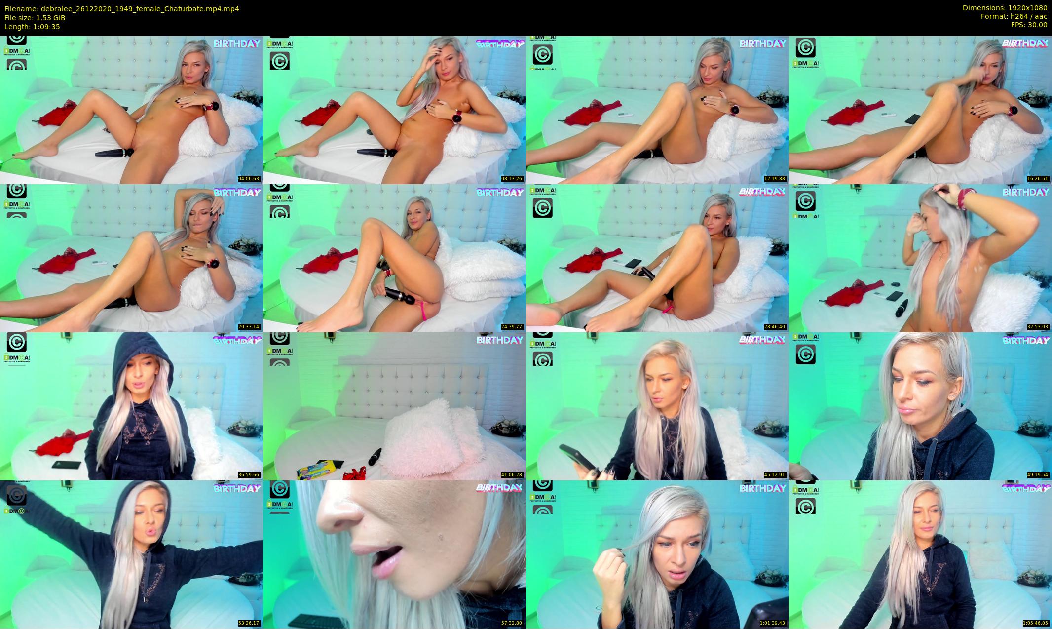 debralee — 70 minute Chaturbate female cam show recording, 1080p, Dec 26, 2020