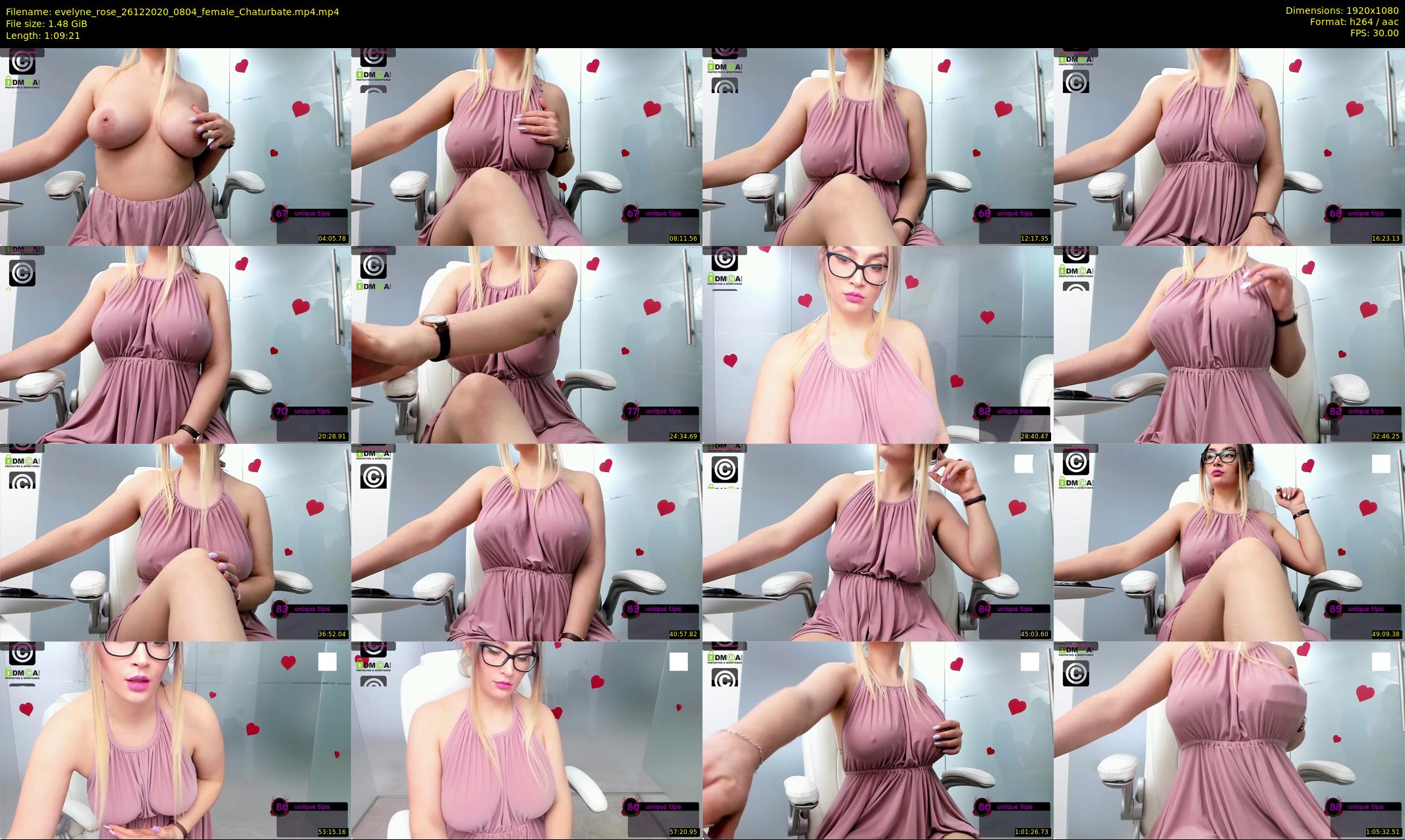 evelyne_rose — 70 minute Chaturbate female cam show recording, 1080p, Dec 26, 2020