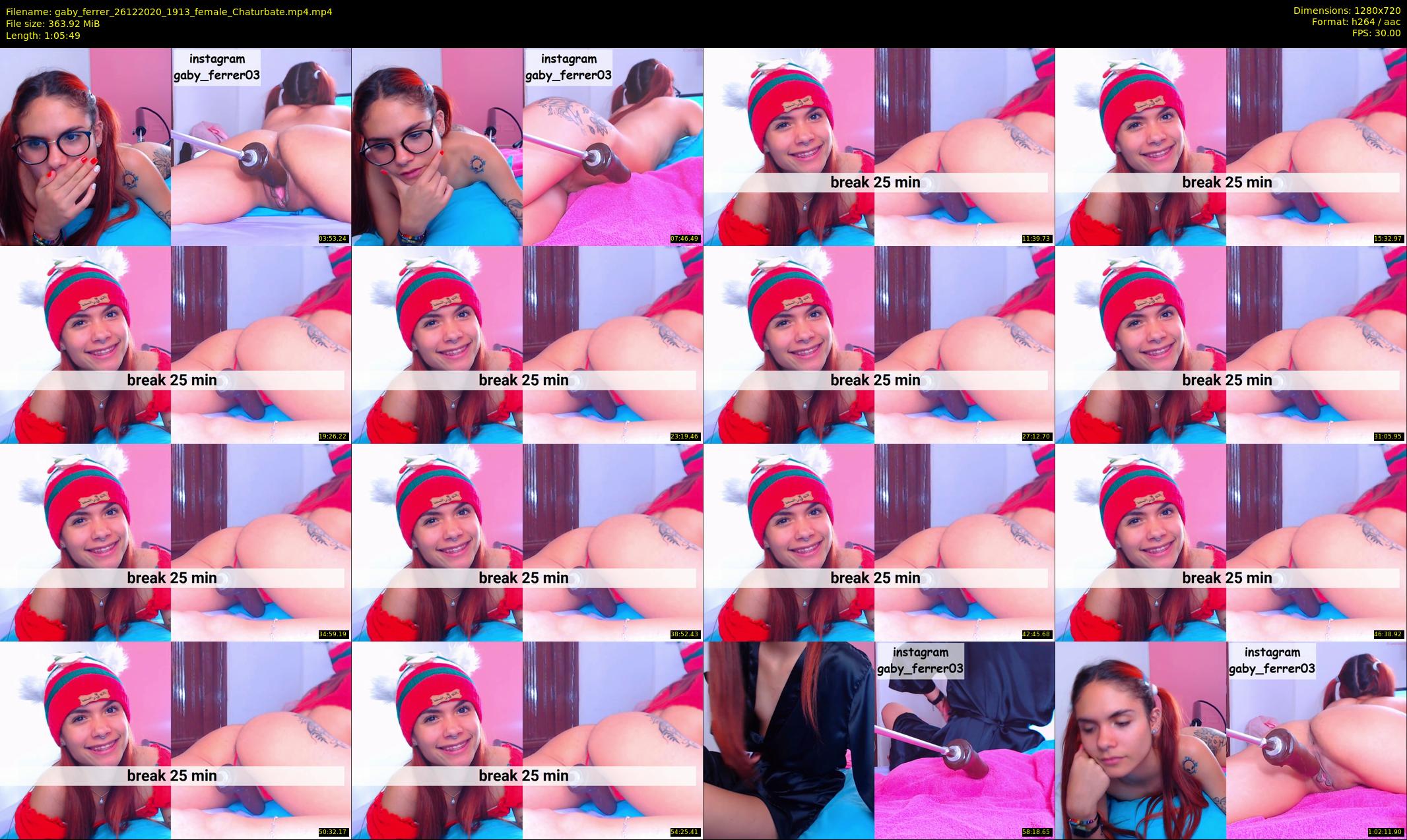 gaby_ferrer — 66 minute Chaturbate female cam show recording, 720p, Dec 26, 2020