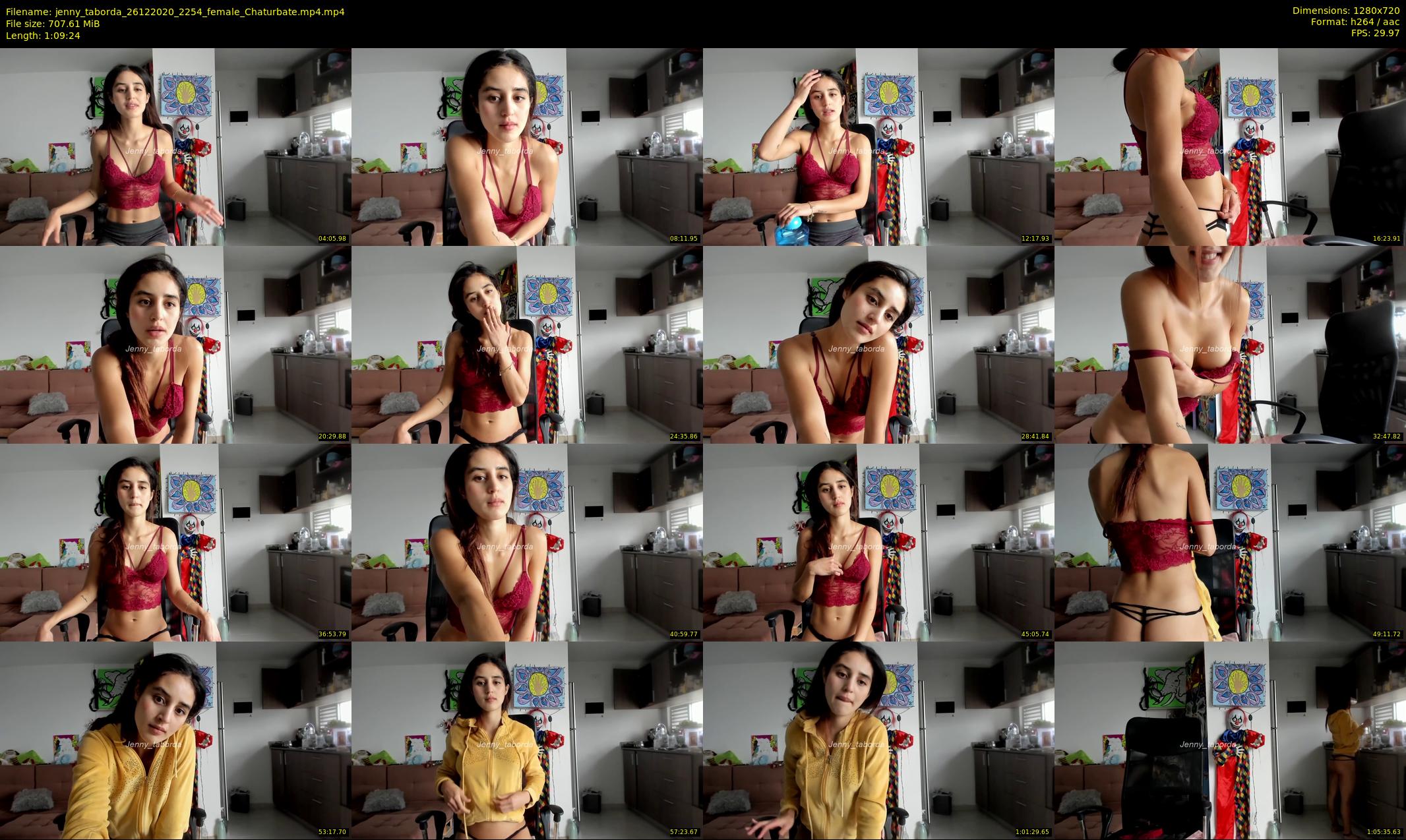 jenny_taborda — 70 minute Chaturbate female cam show recording, 720p, Dec 26, 2020