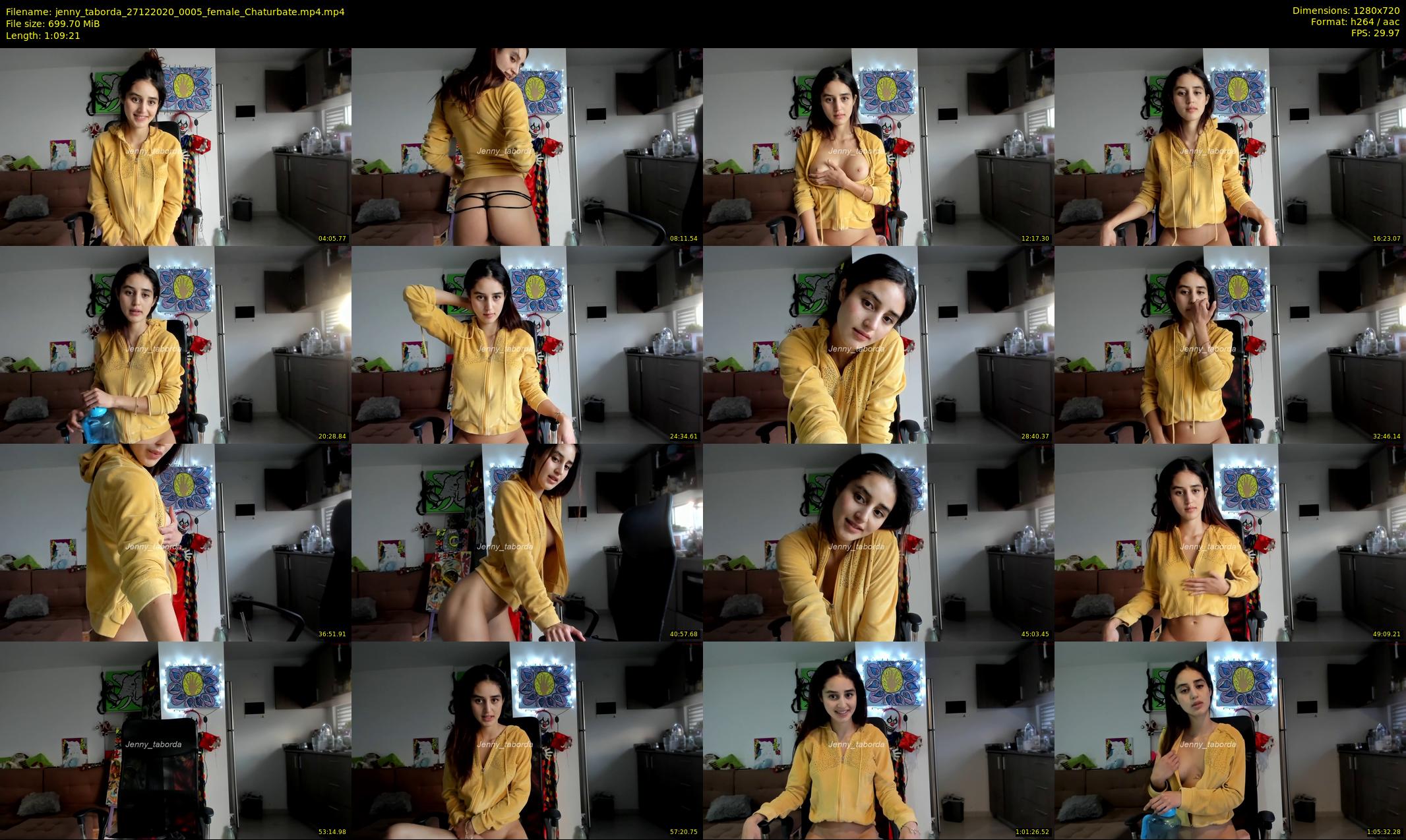 jenny_taborda — 70 minute Chaturbate female cam show recording, 720p, Dec 27, 2020