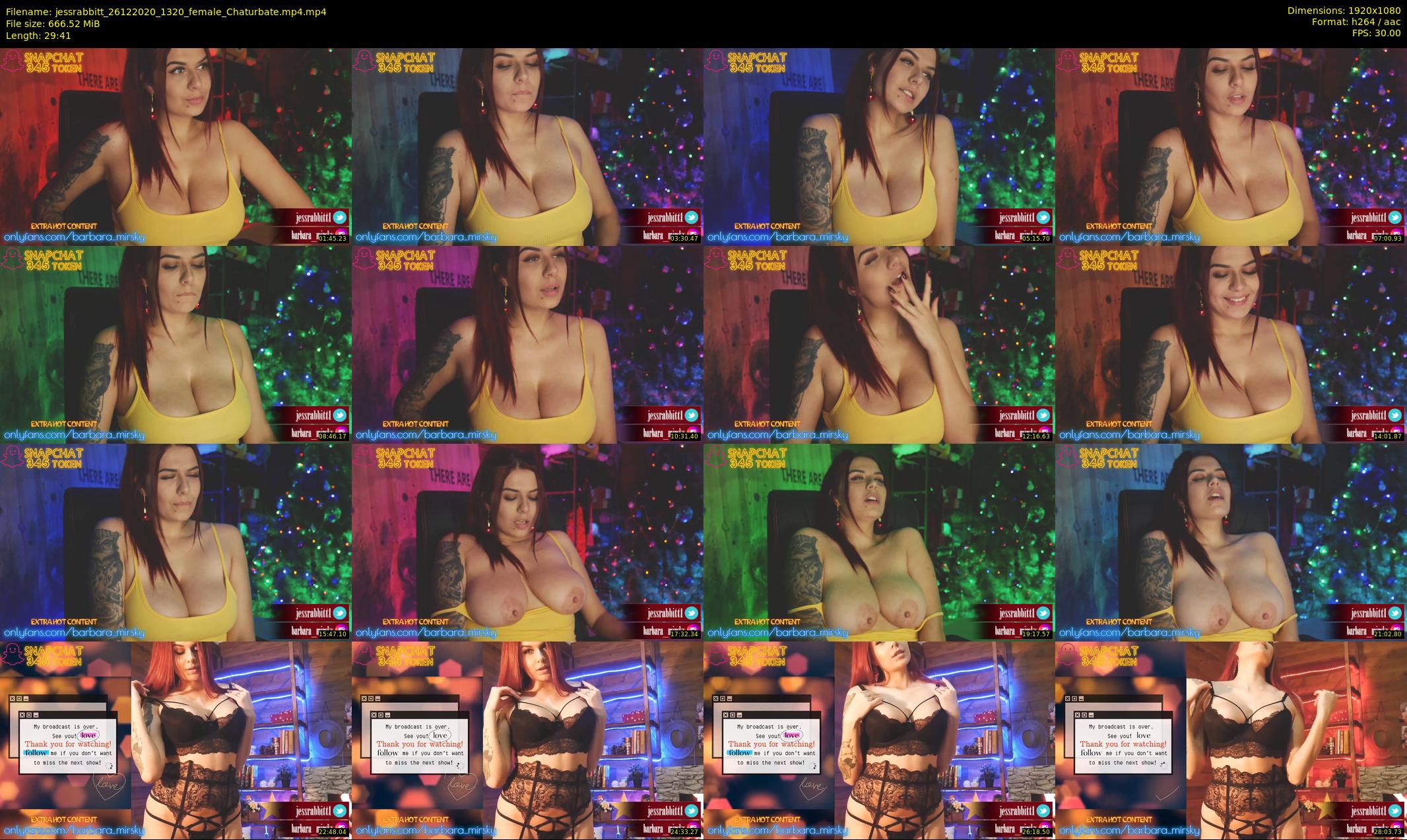 jessrabbitt — 30 minute Chaturbate female cam show recording, 1080p, Dec 26, 2020