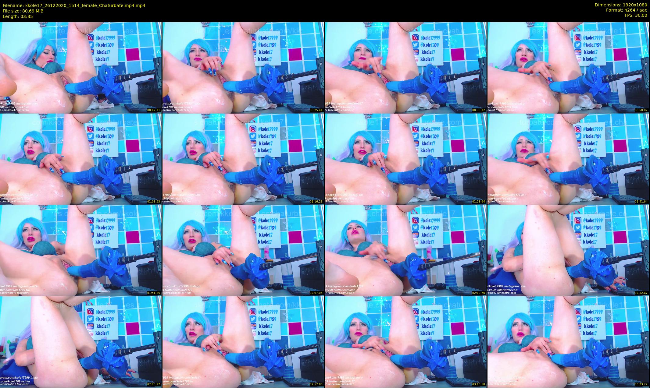 kkole17 — 4 minute Chaturbate female cam show recording, 1080p, Dec 26, 2020