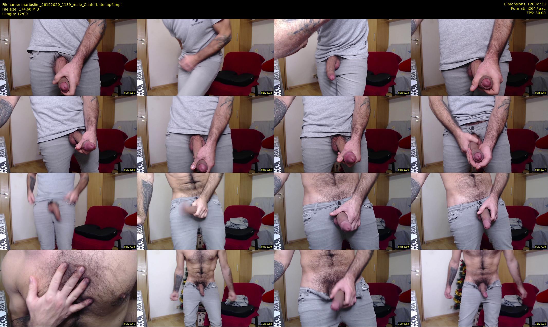 marioslim — 13 minute Chaturbate male cam show recording, 720p, Dec 26, 2020