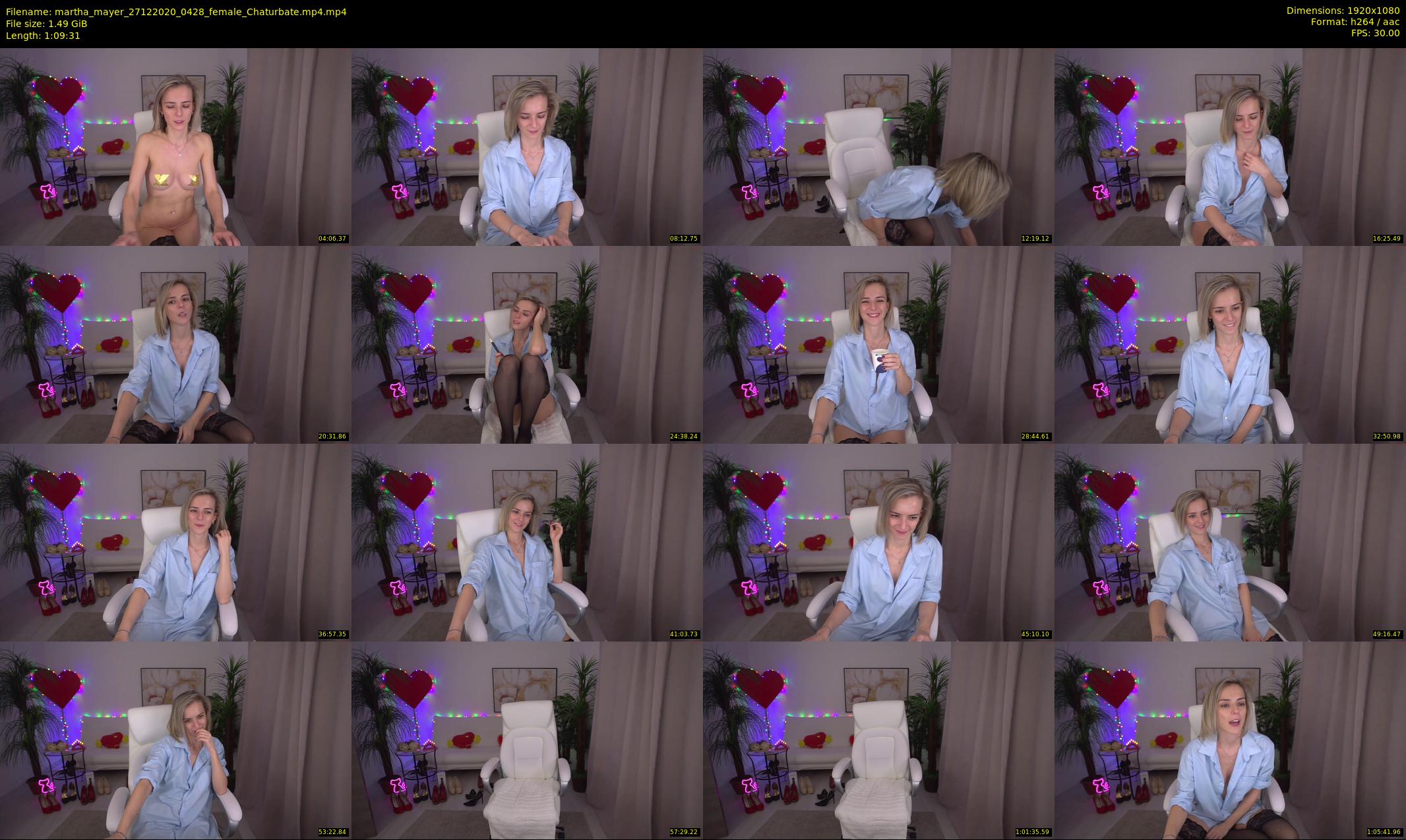 martha_mayer — 70 minute Chaturbate female cam show recording, 1080p, Dec 27, 2020