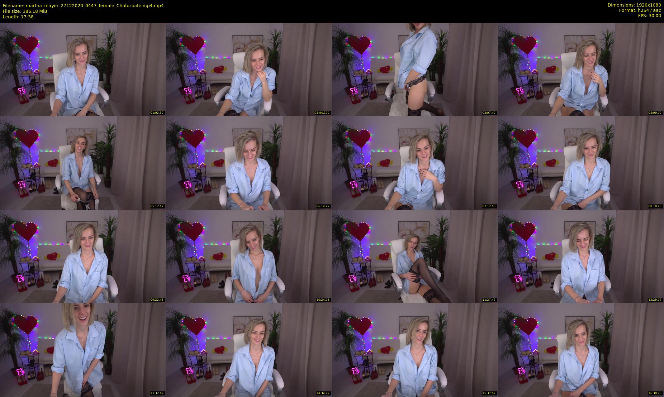 martha_mayer — 18 minute Chaturbate female cam show recording, 1080p, Dec 27, 2020